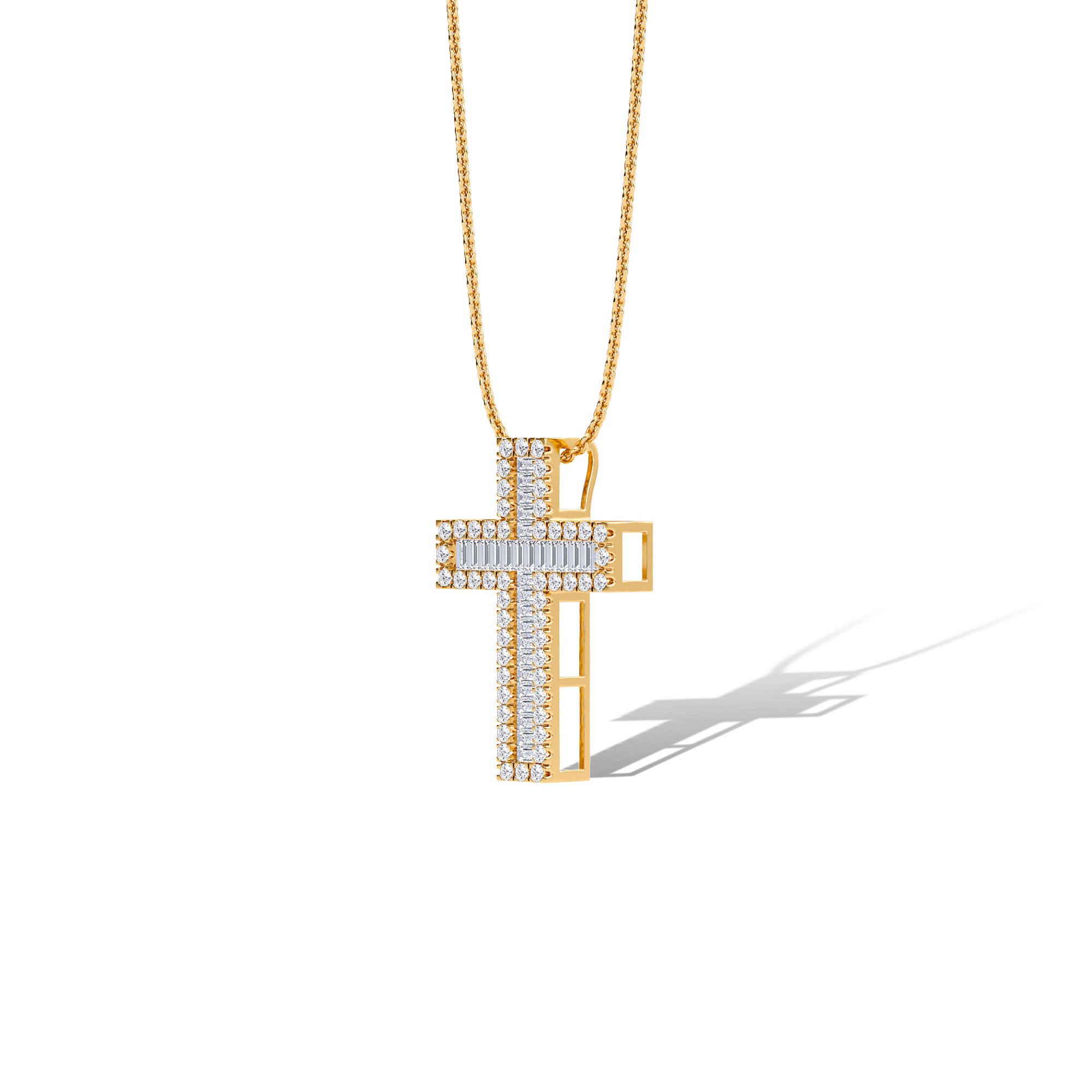 Halo Cross Pendant