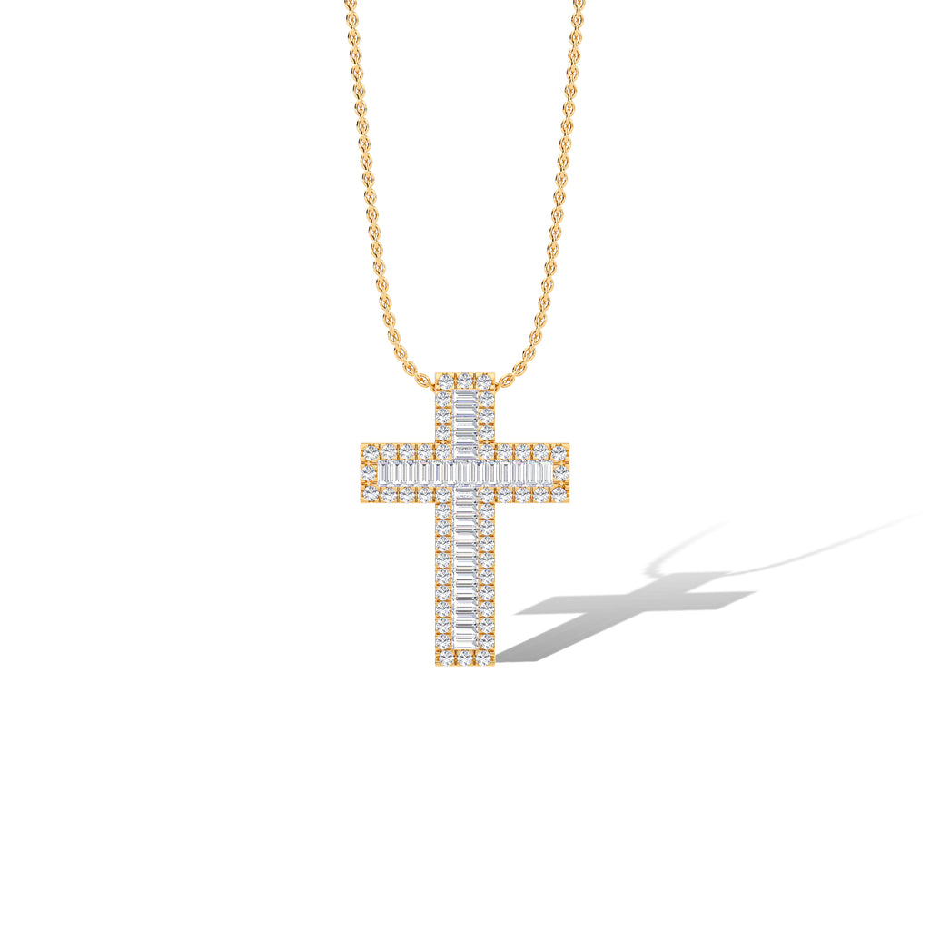 Halo Cross Pendant