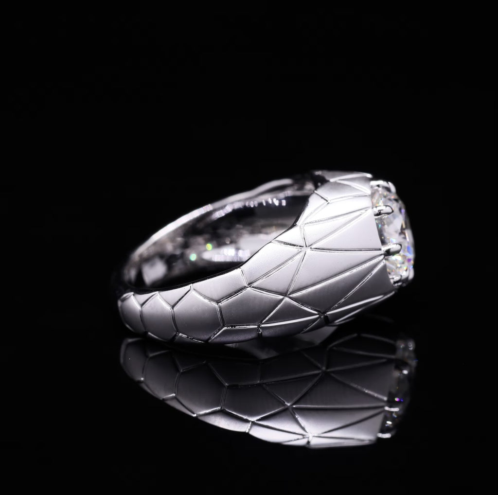 Architectural Facet Ring