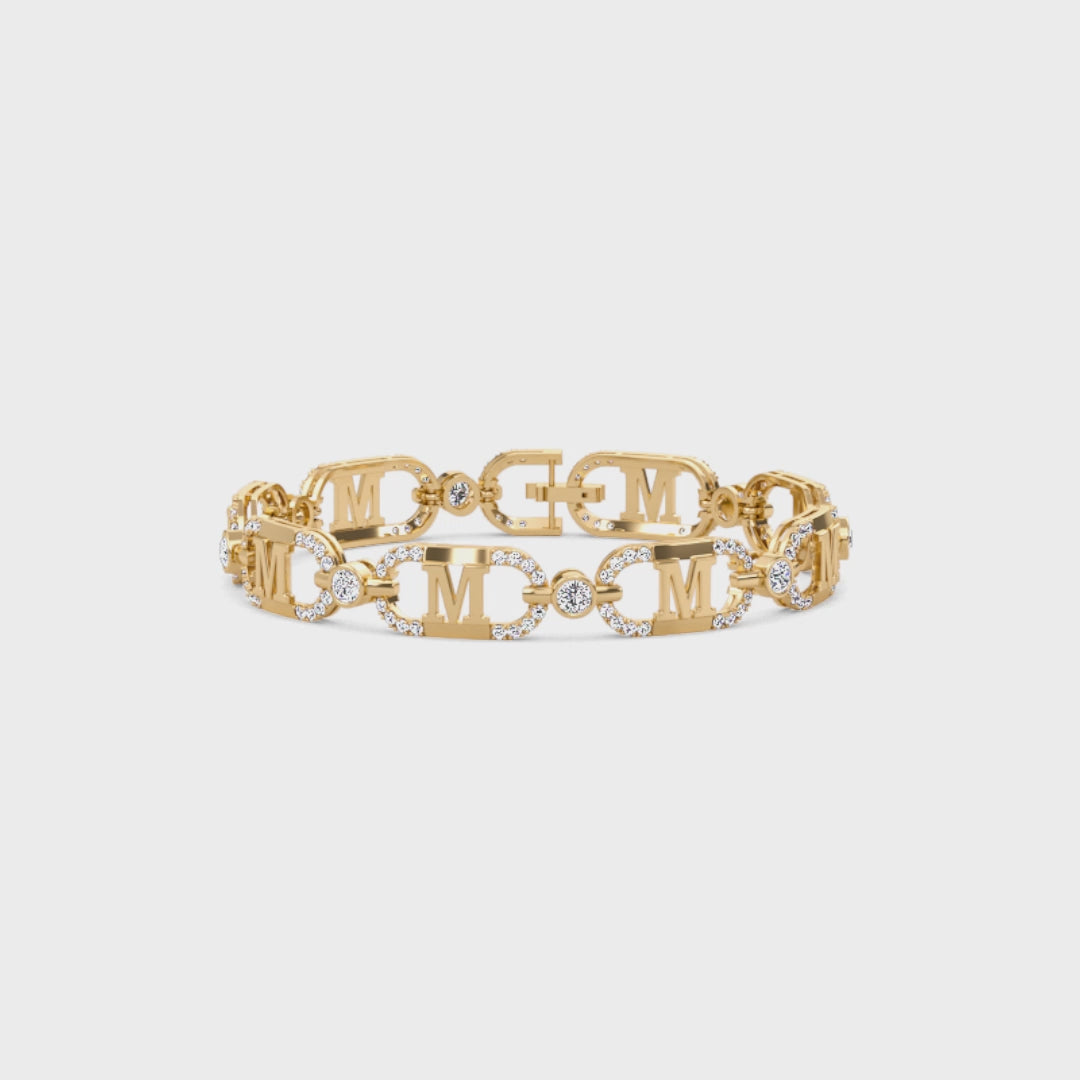 Monogram Diamond Bracelet