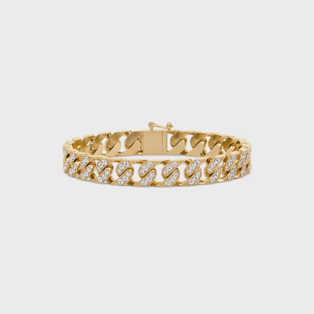 Regal Diamond Curb Bracelet