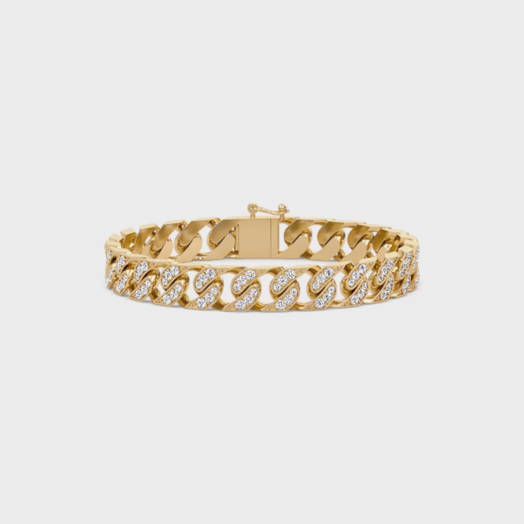 Regal Diamond Curb Bracelet