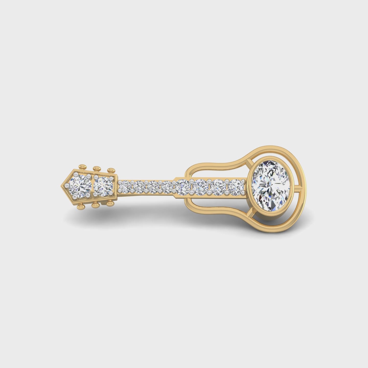 The Miniature Ukulele Brooch