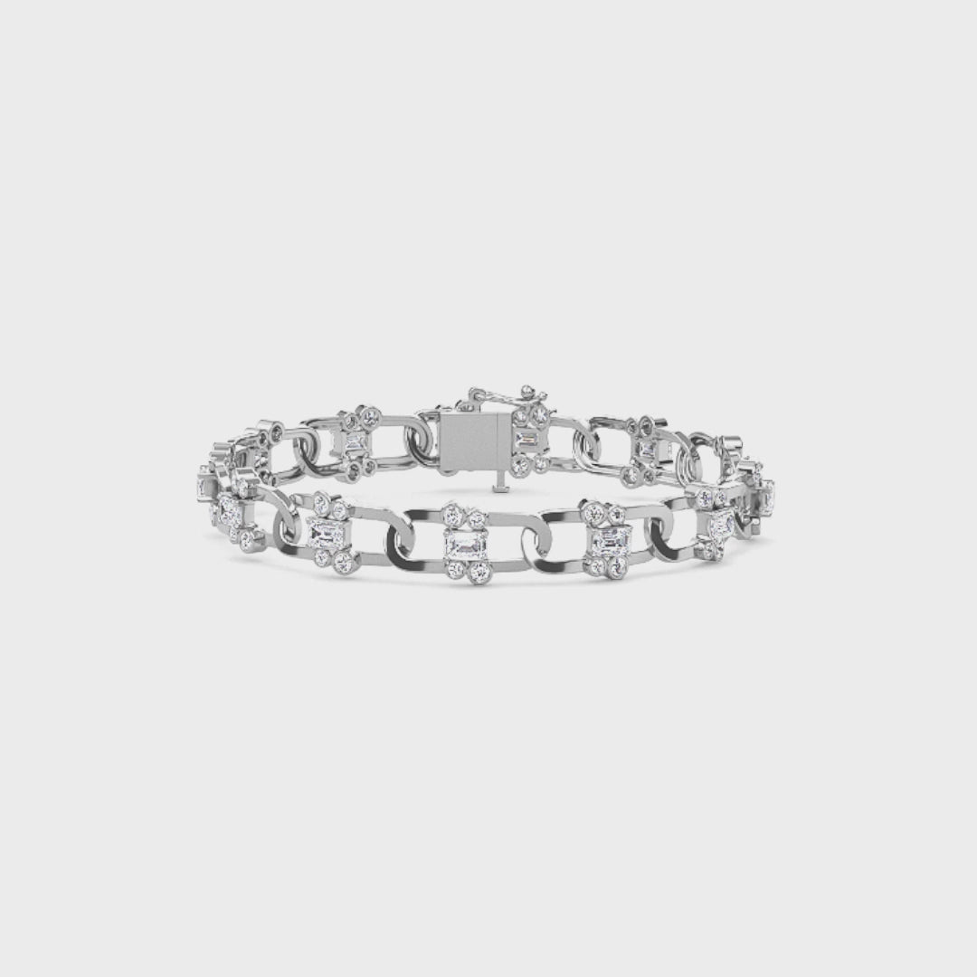 Emerald Radiance Link Bracelet