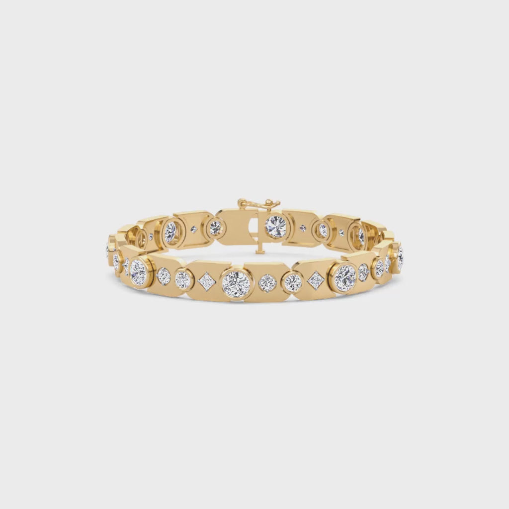 Golden Radiance Diamond Bracelet