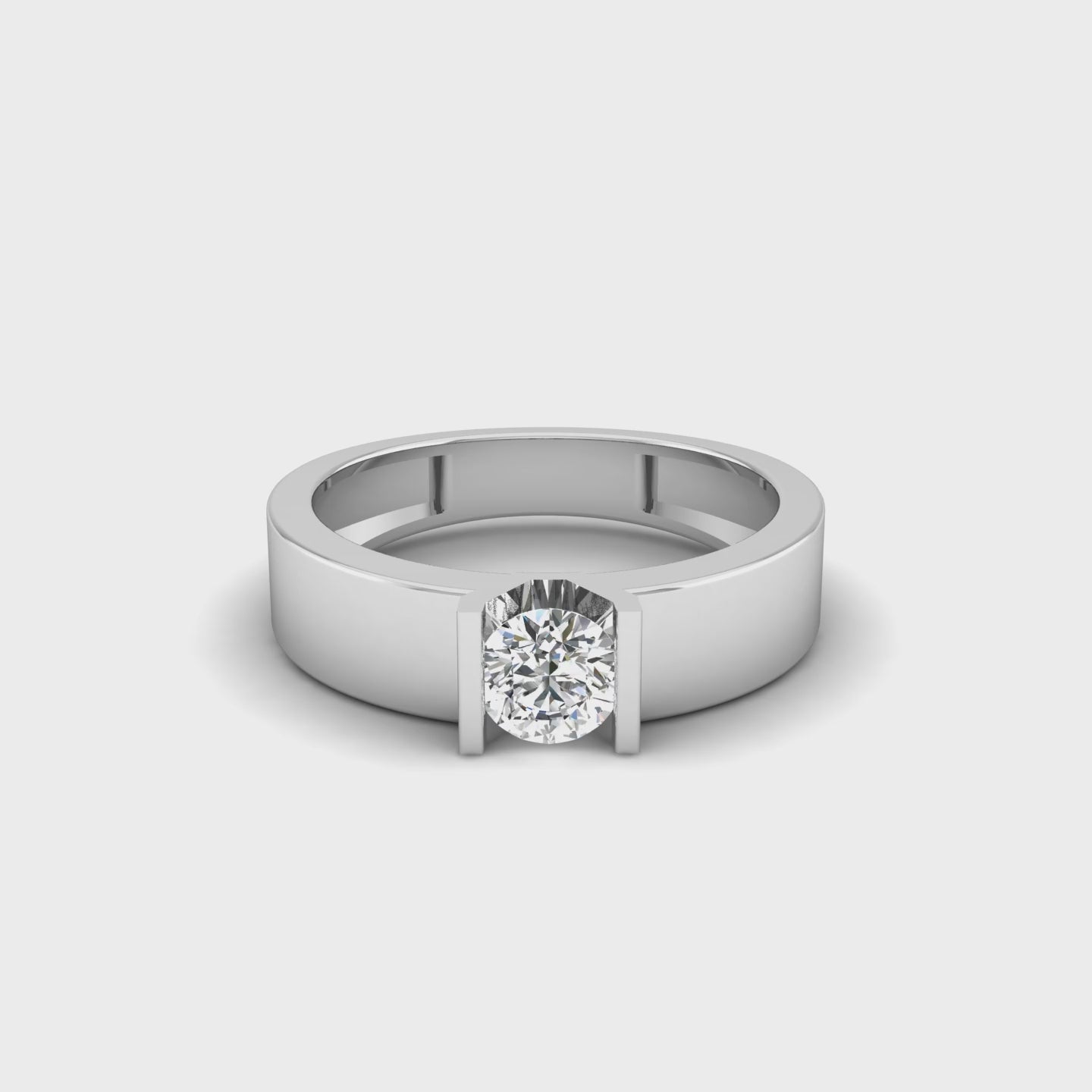 Solitaire Horizon Ring