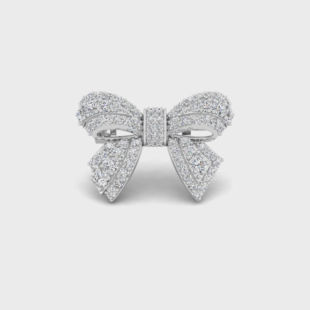 Luminous Bow Brooch