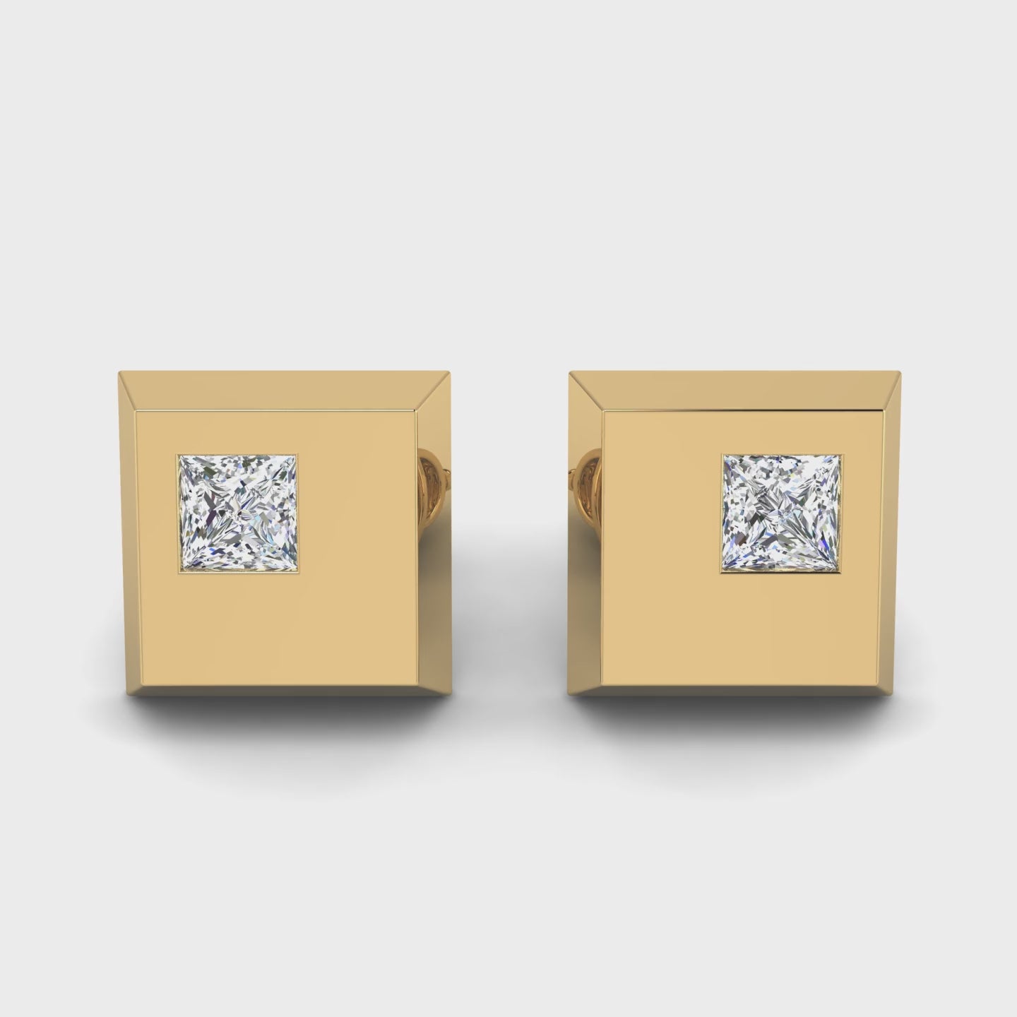 Square of Brilliance Studs