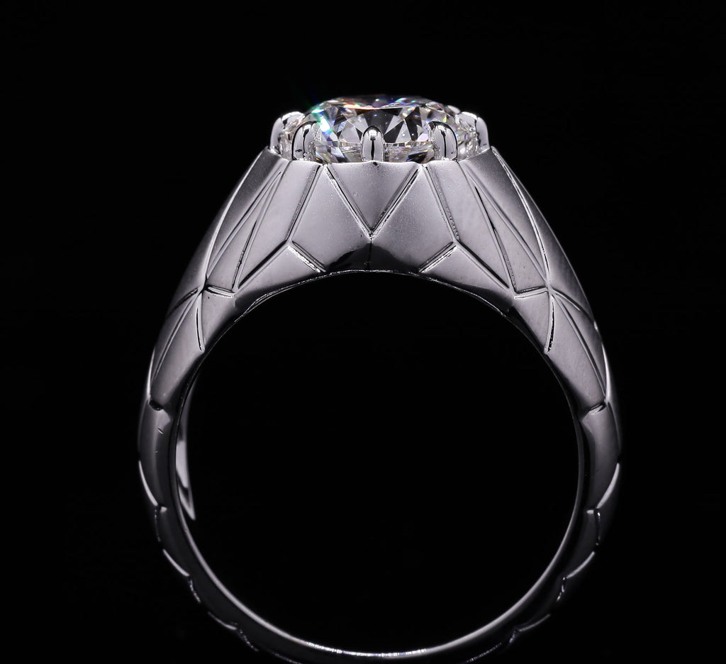 Architectural Facet Ring