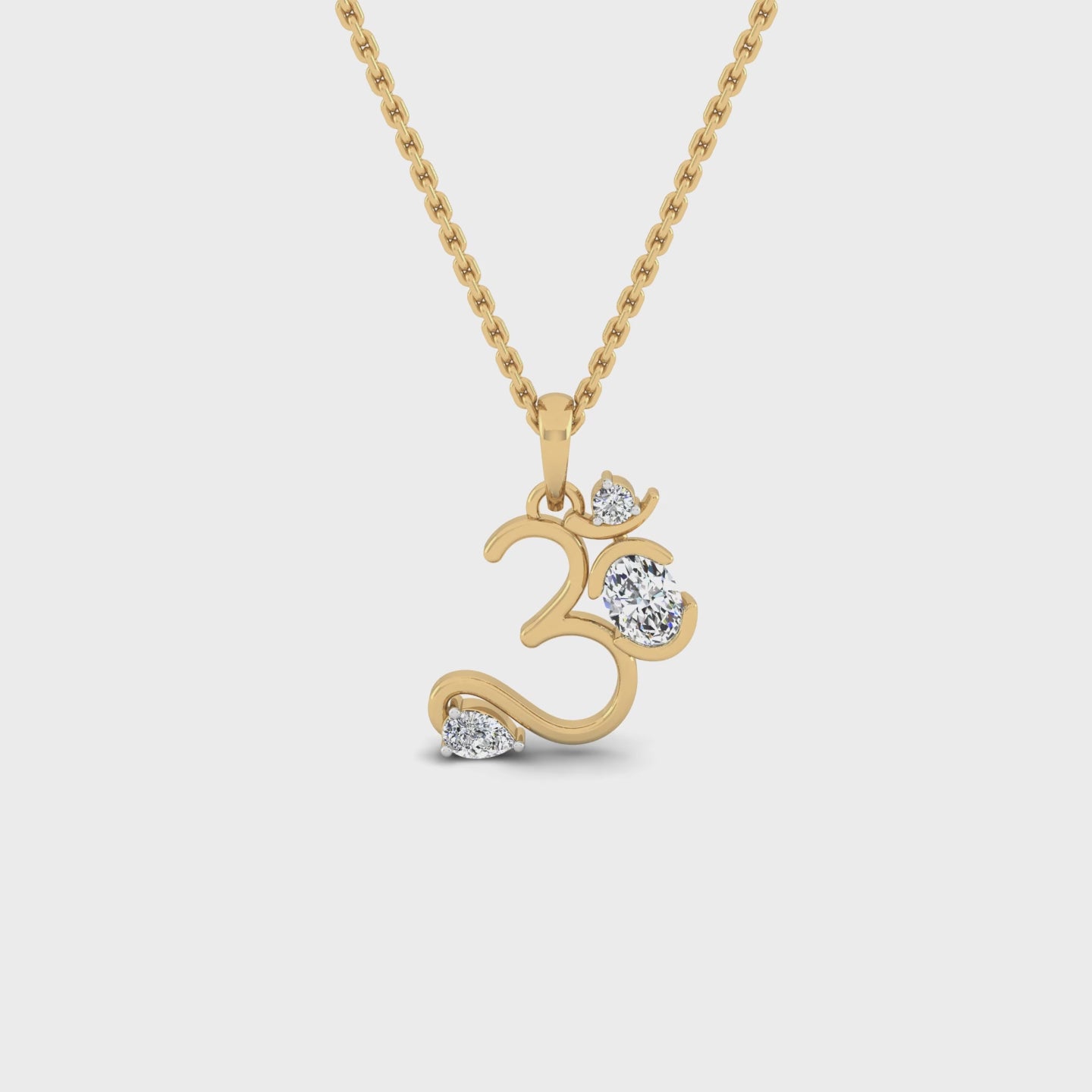 Divine Om Diamond Pendant