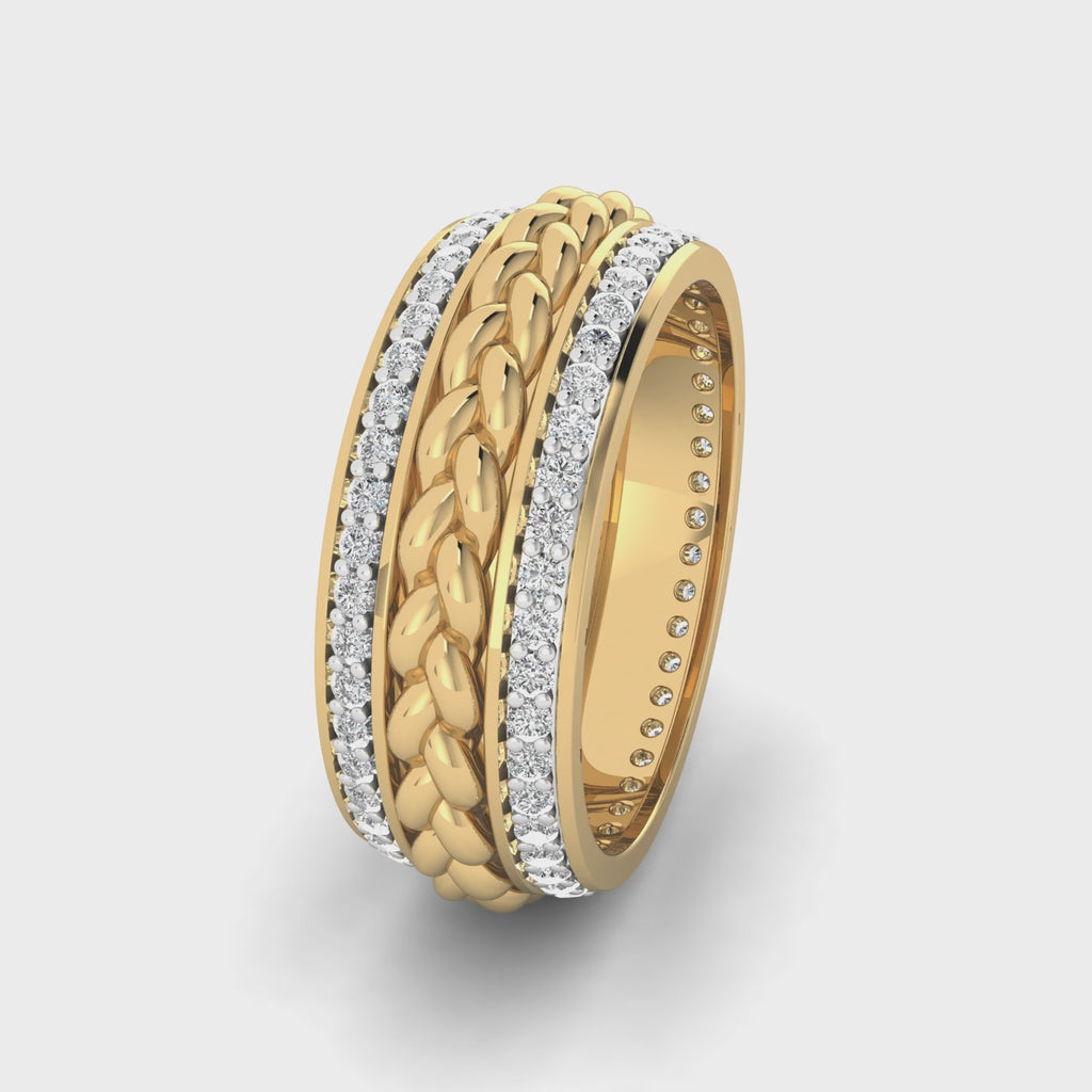 Braided Brilliance Ring