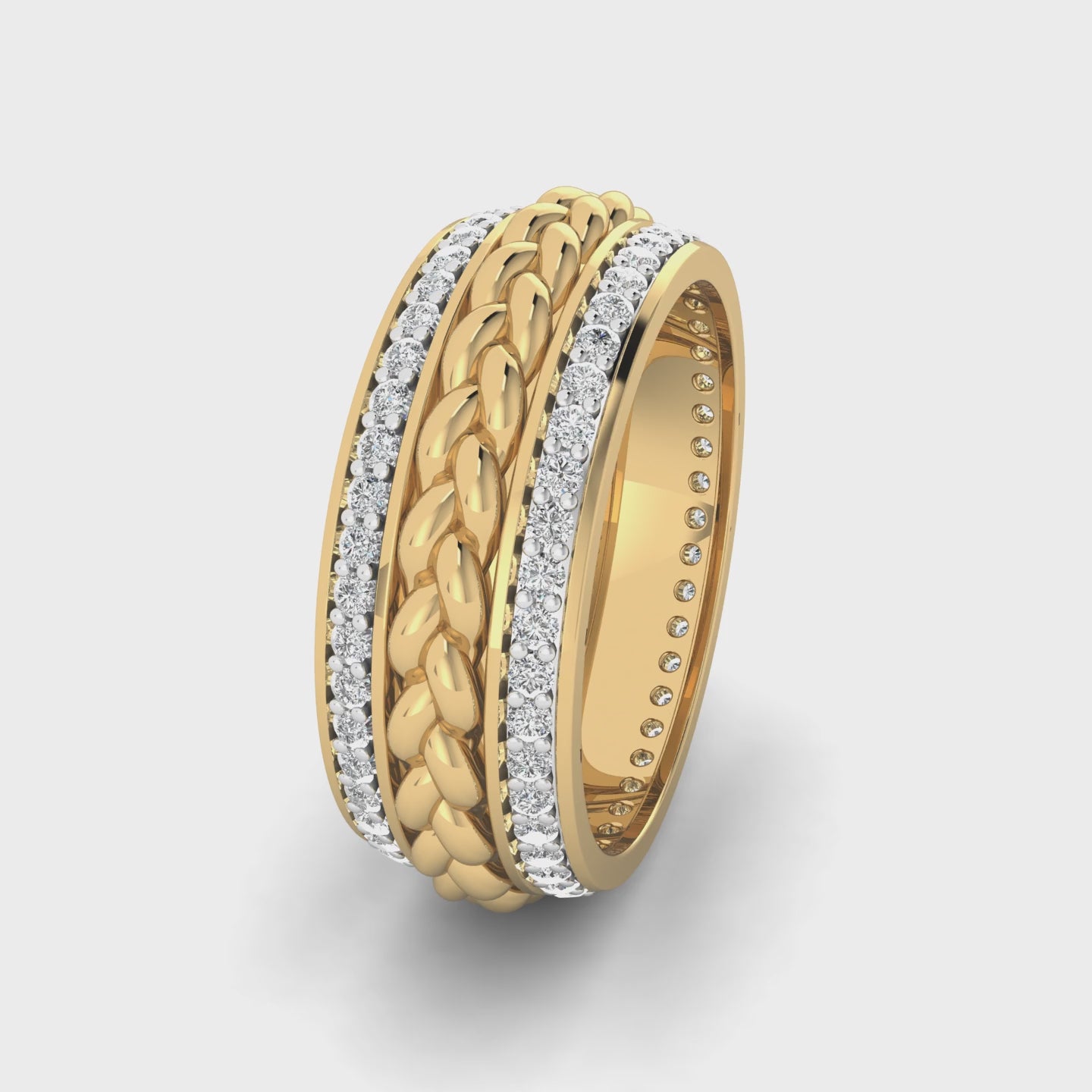 Braided Brilliance Ring