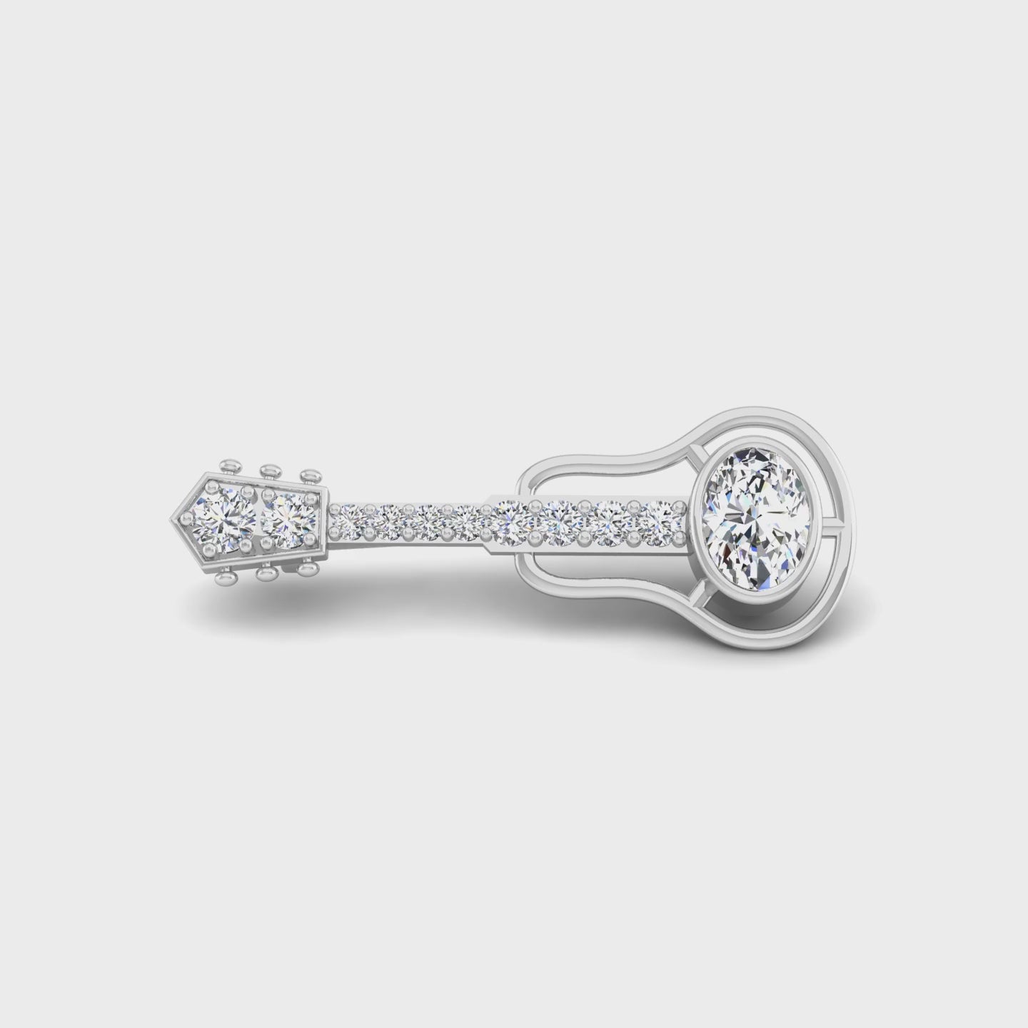The Miniature Ukulele Brooch
