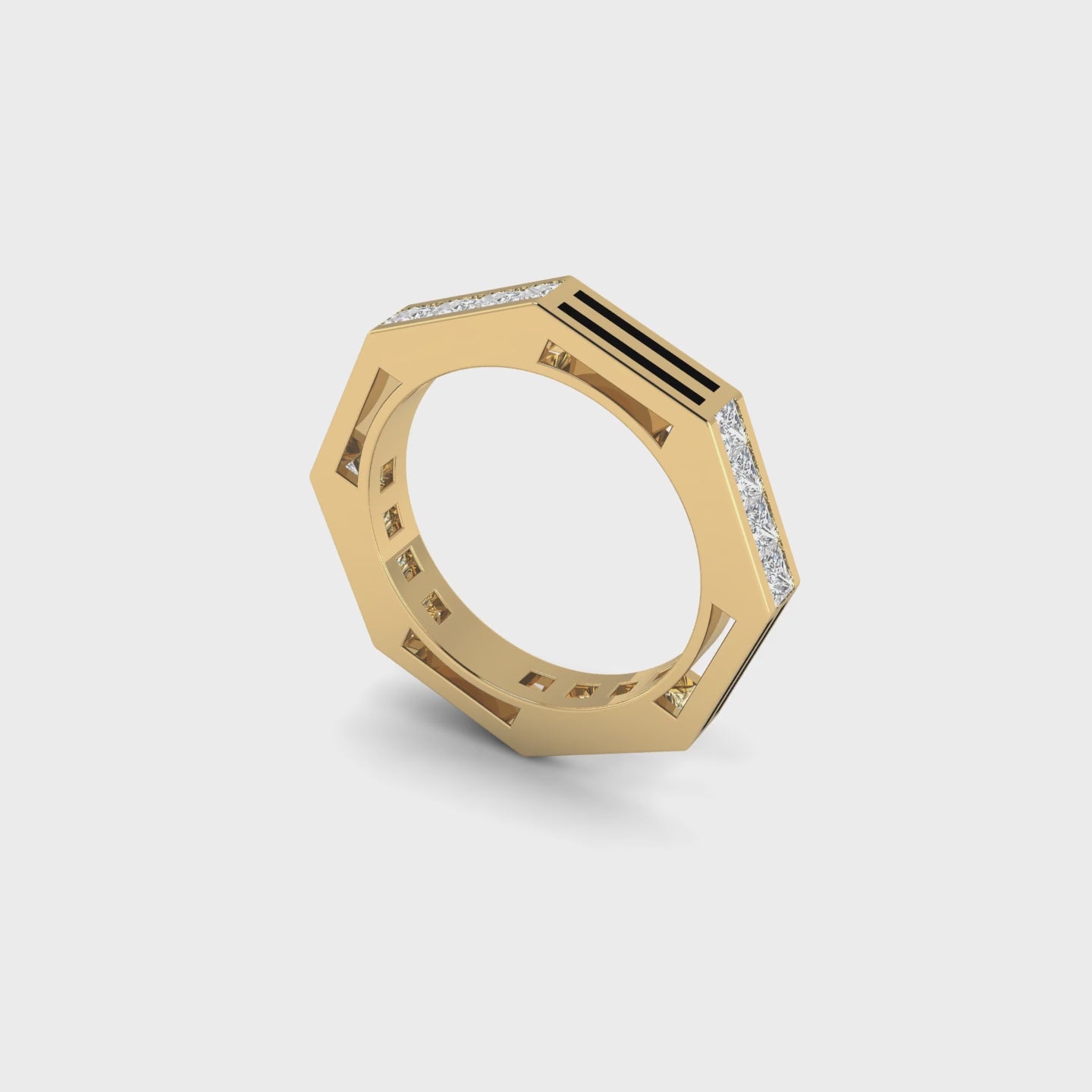 Edgy Octagonal Ring