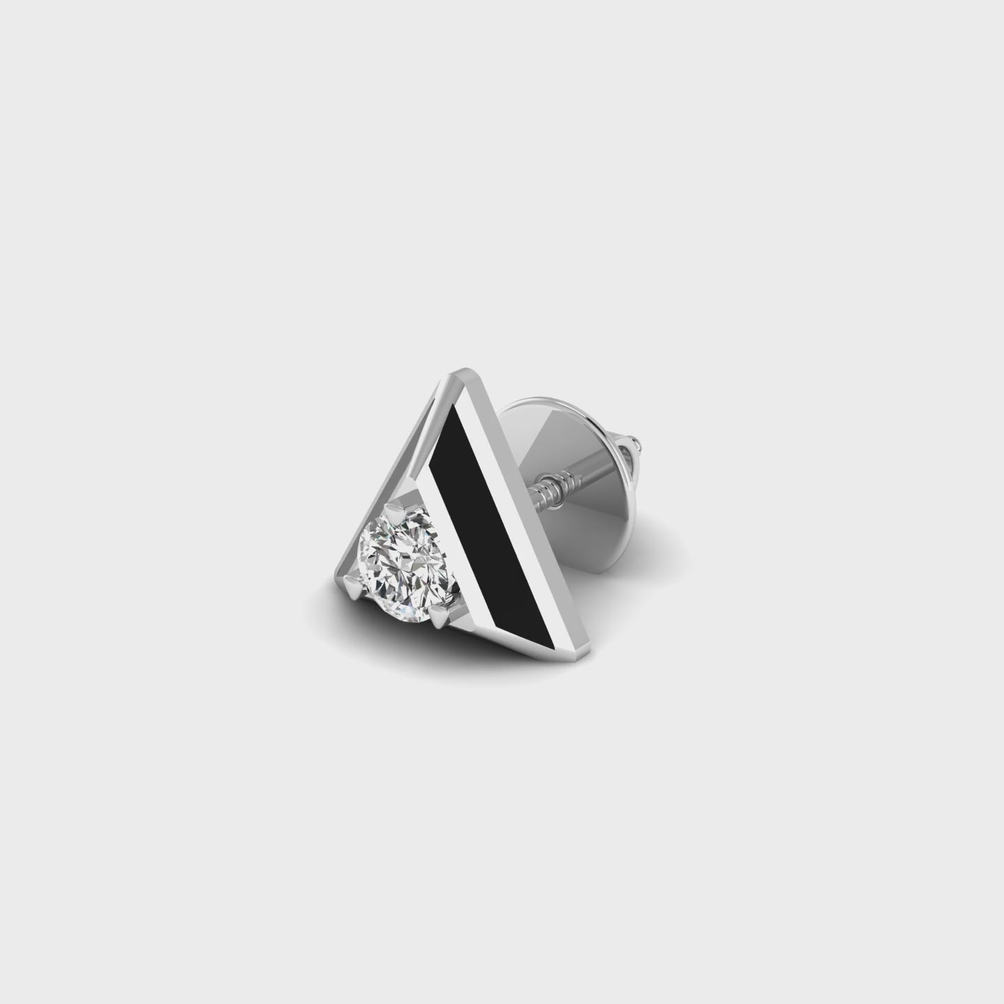 Triangular Twinkle Stud