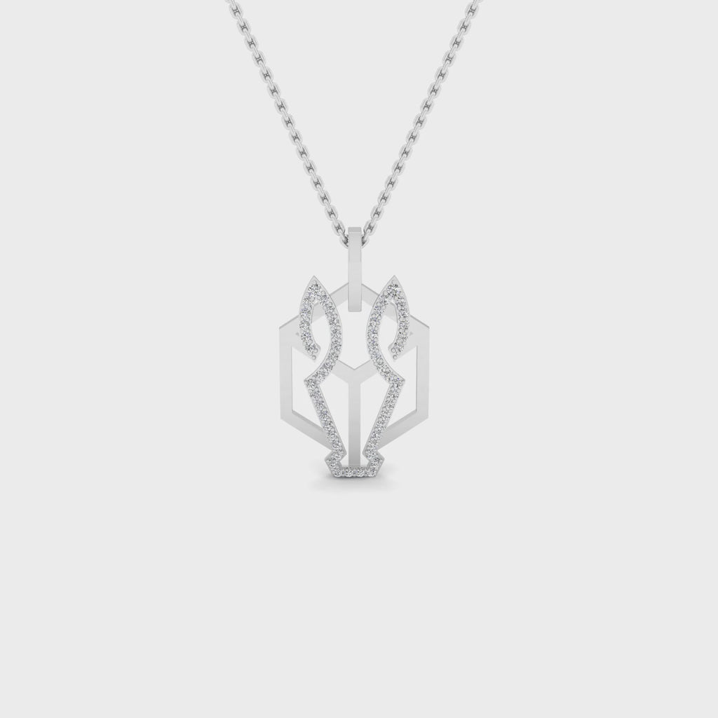 Glacial Wolf Pendant