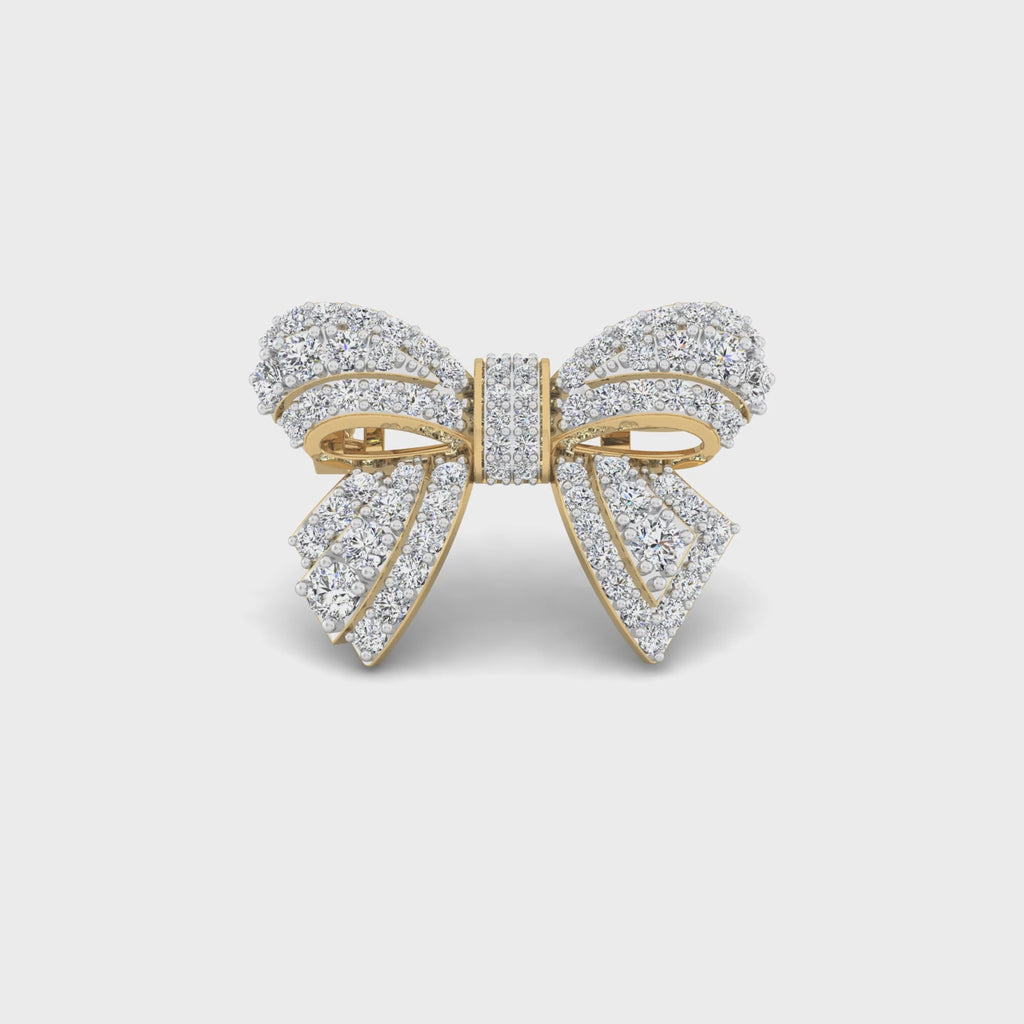 Luminous Bow Brooch
