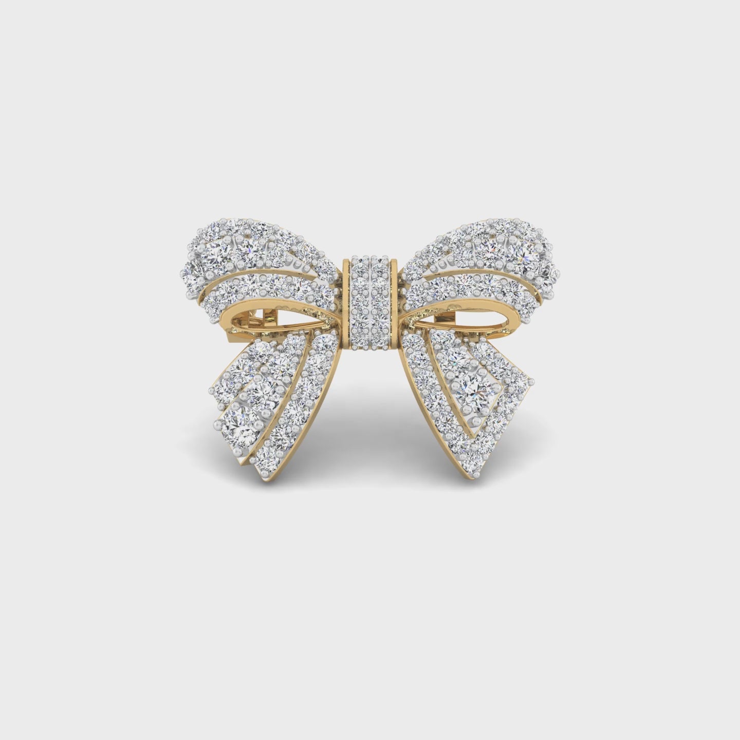 Luminous Bow Brooch