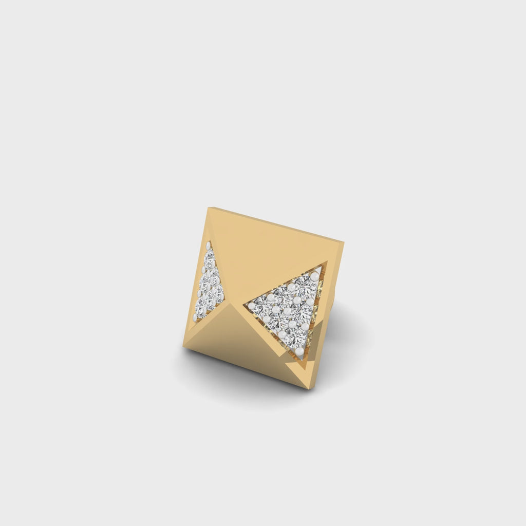 Pyramidal Pave Stud