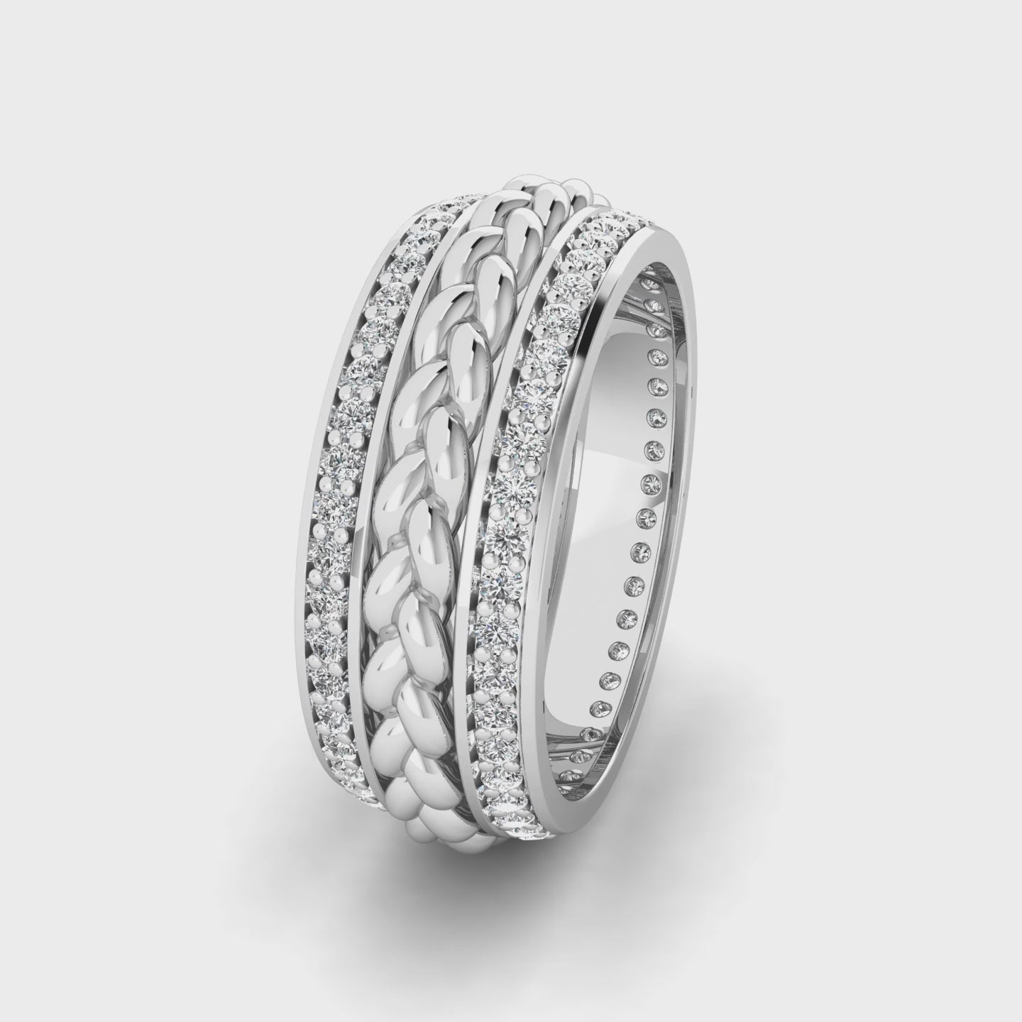 Braided Brilliance Ring