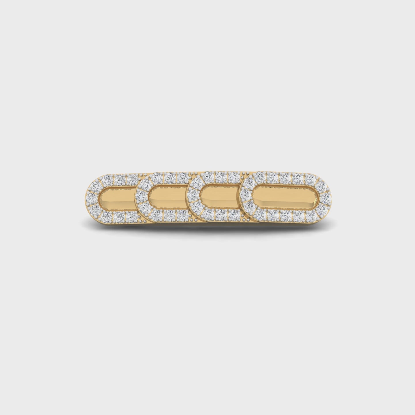 Tri-Link Spark Brooch