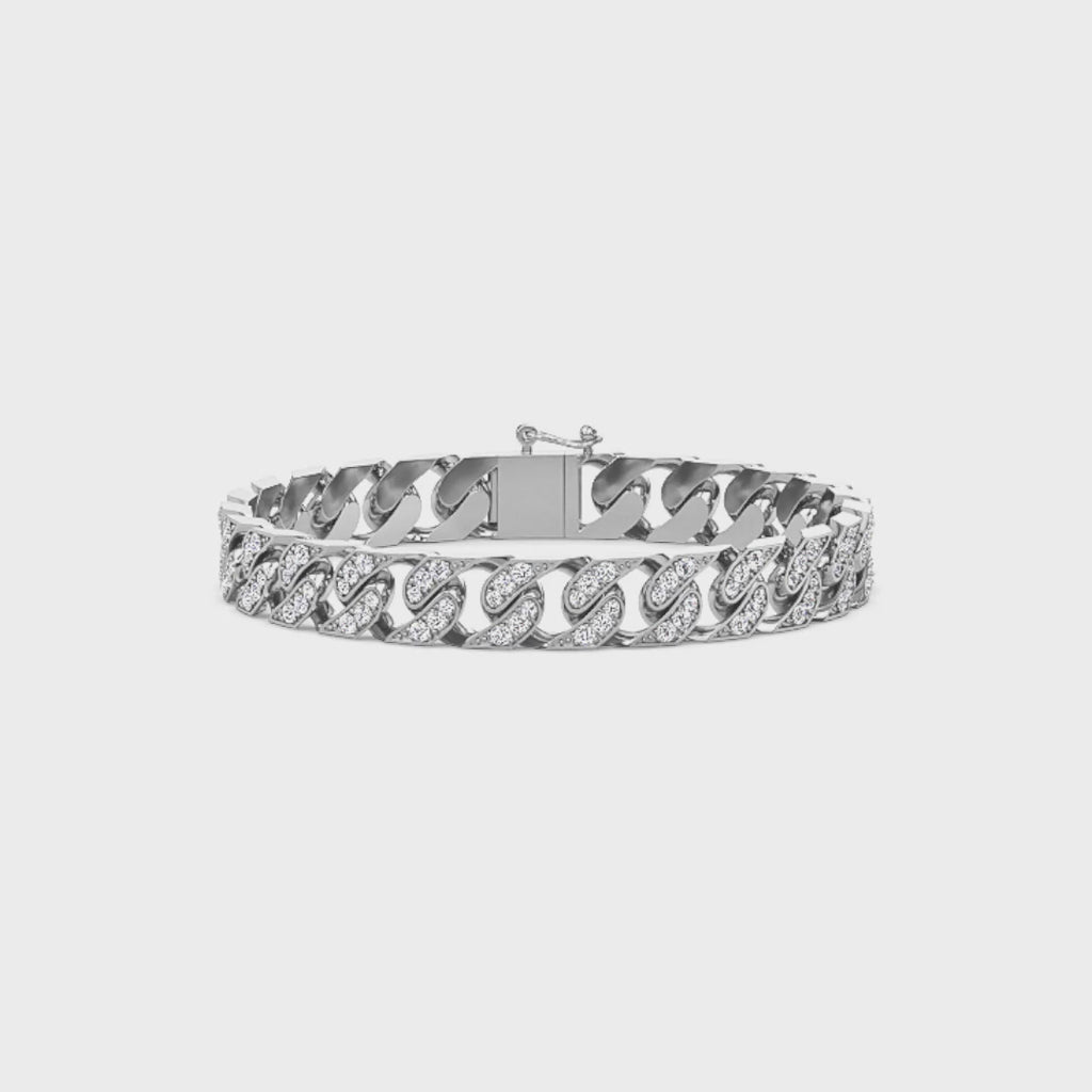 Regal Diamond Curb Bracelet