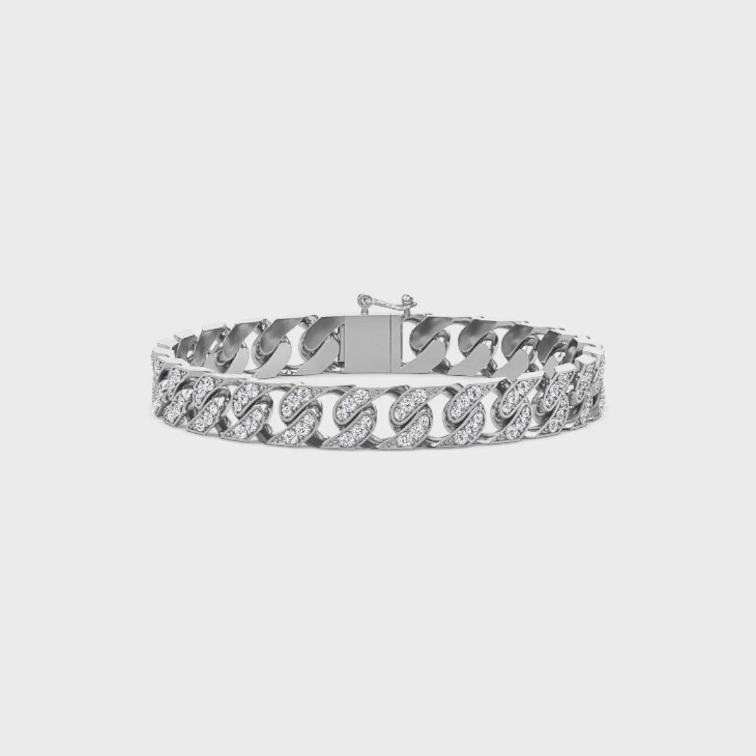 Regal Diamond Curb Bracelet