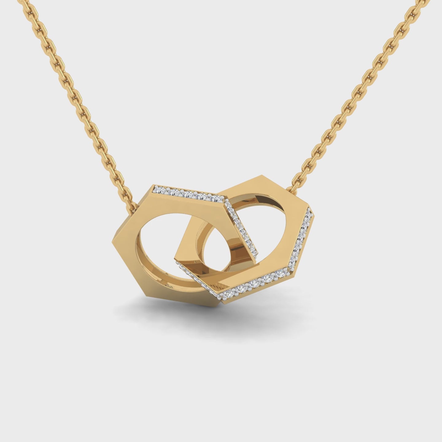 Interlinked hexagon Pendants
