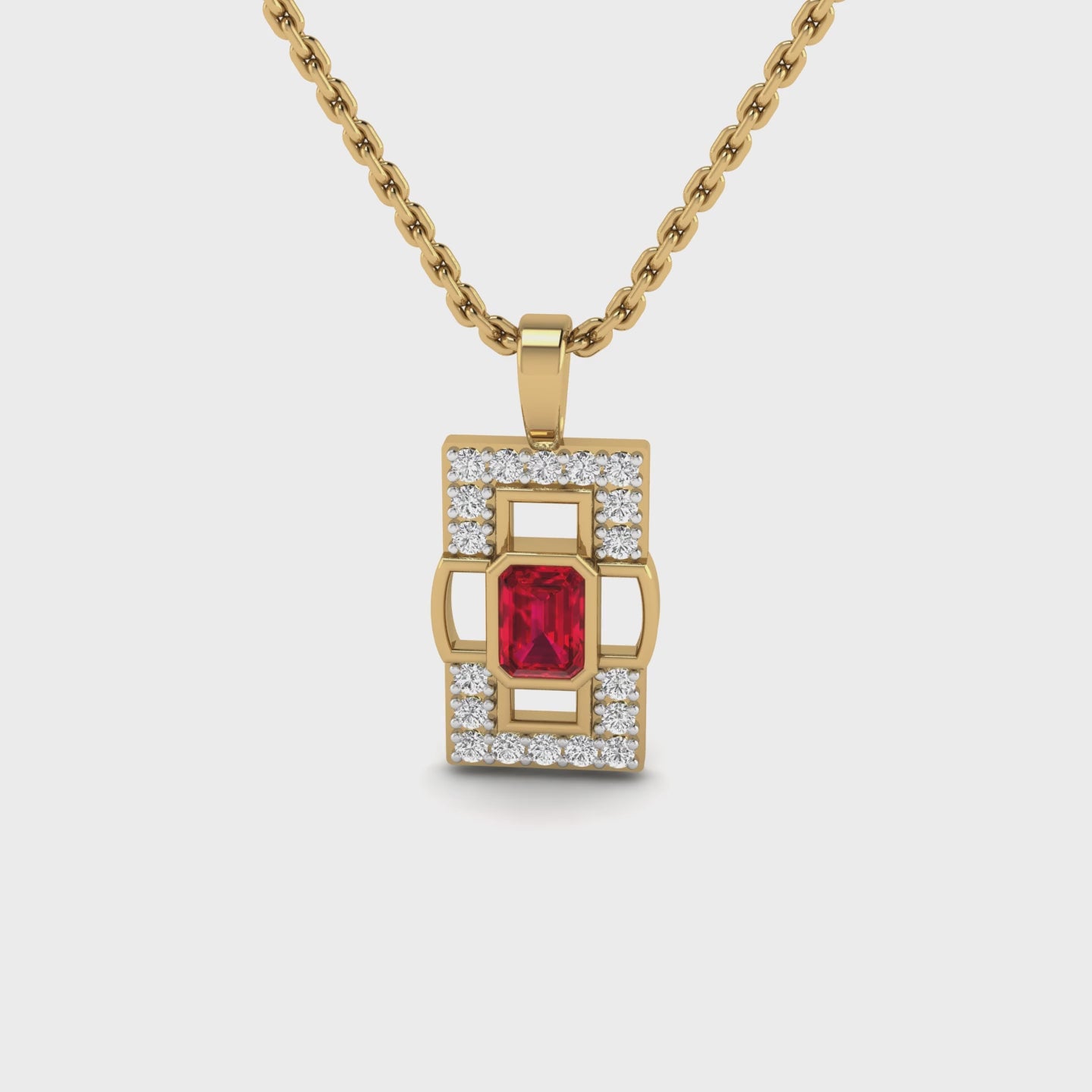 Ember Frame Pendant