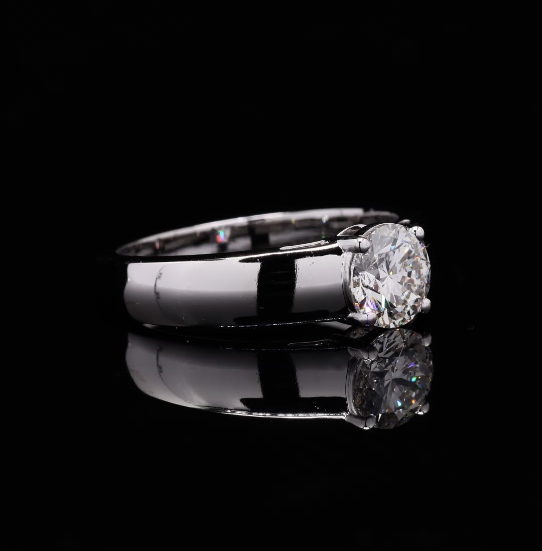 Classic Prong Set Bold Solitaire Ring