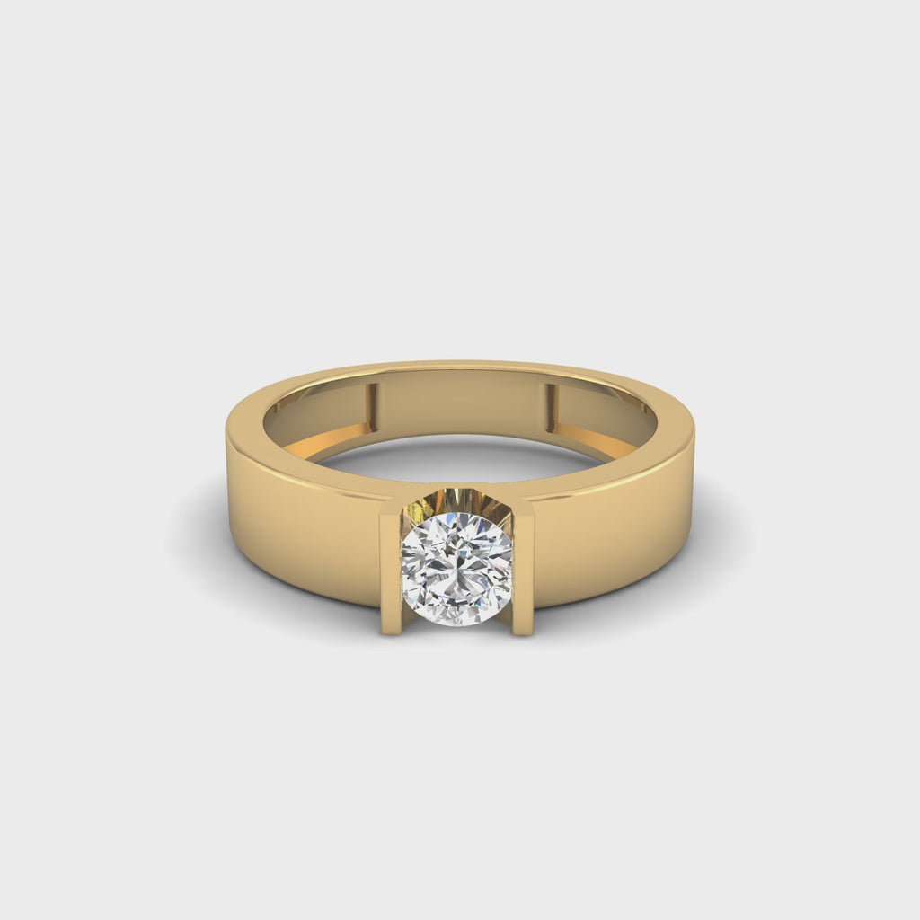Solitaire Horizon Ring