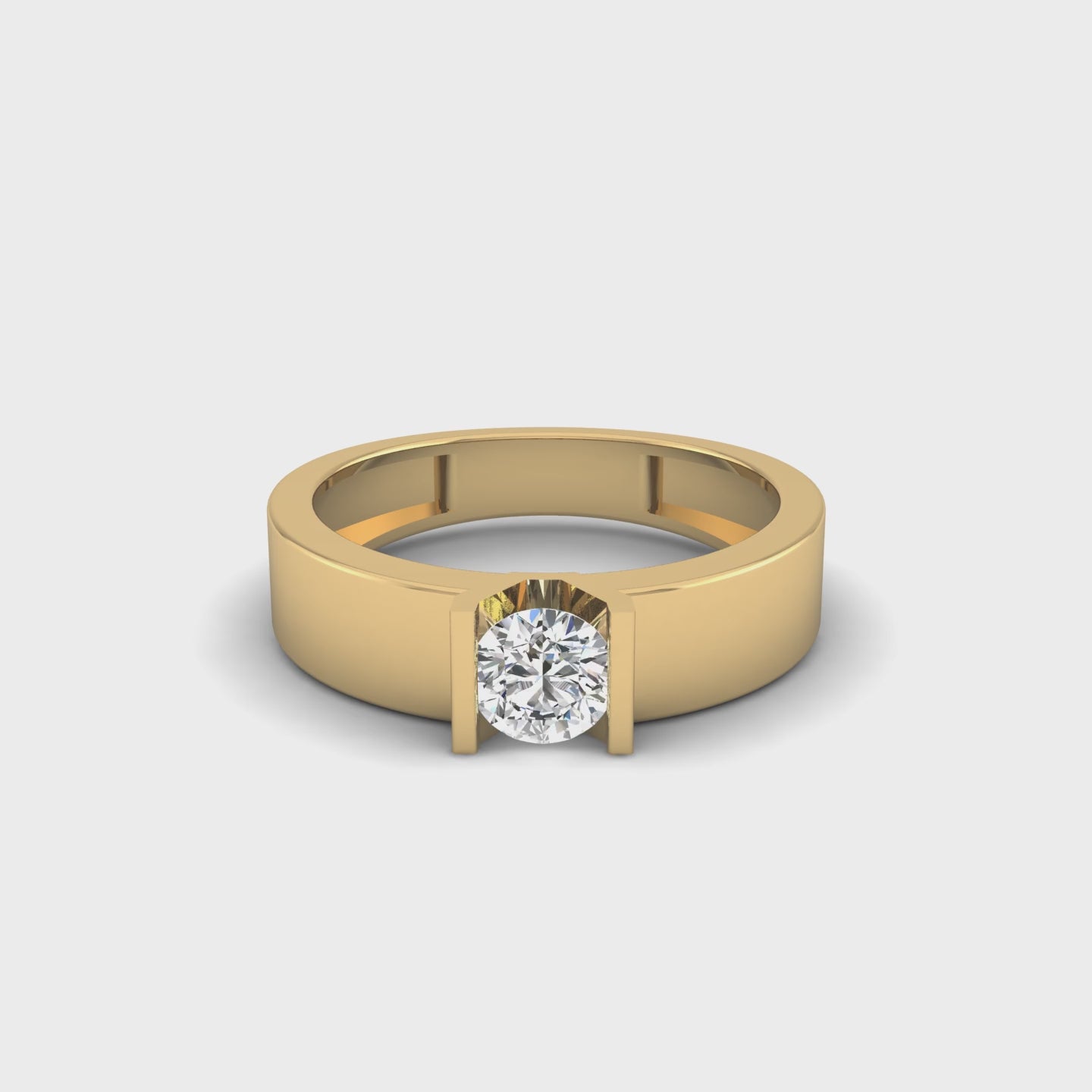 Solitaire Horizon Ring