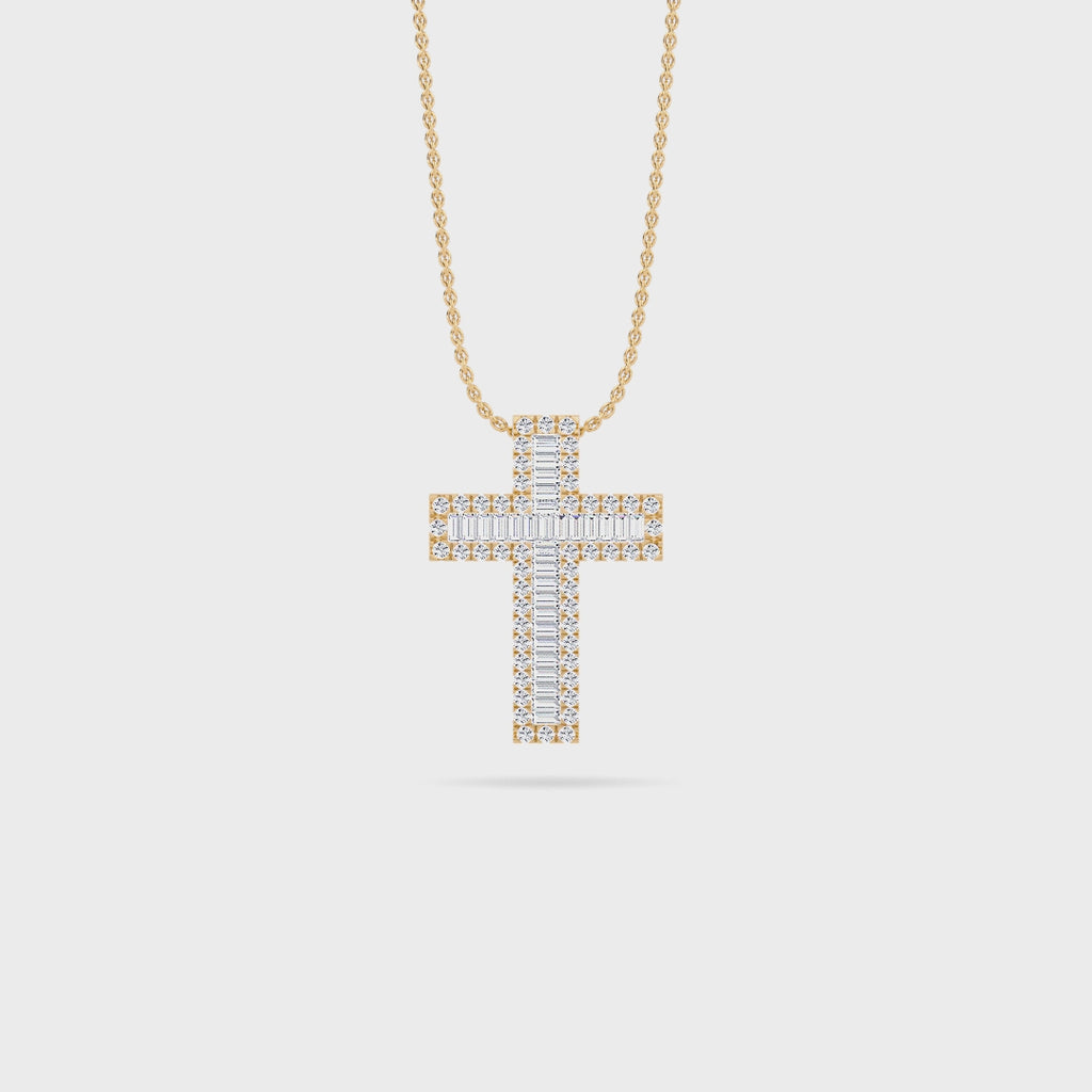 Halo Cross Pendant