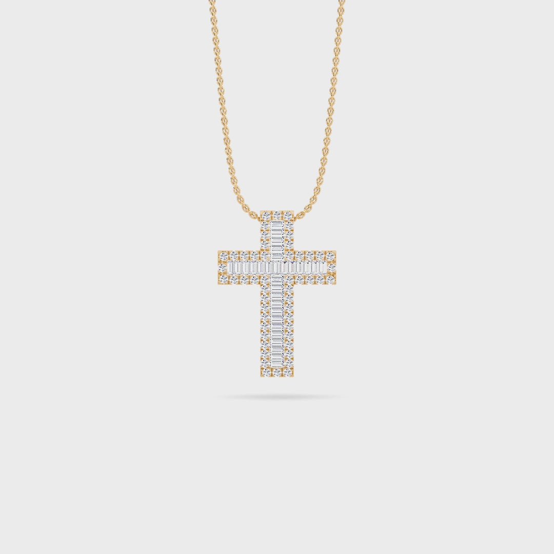 Halo Cross Pendant