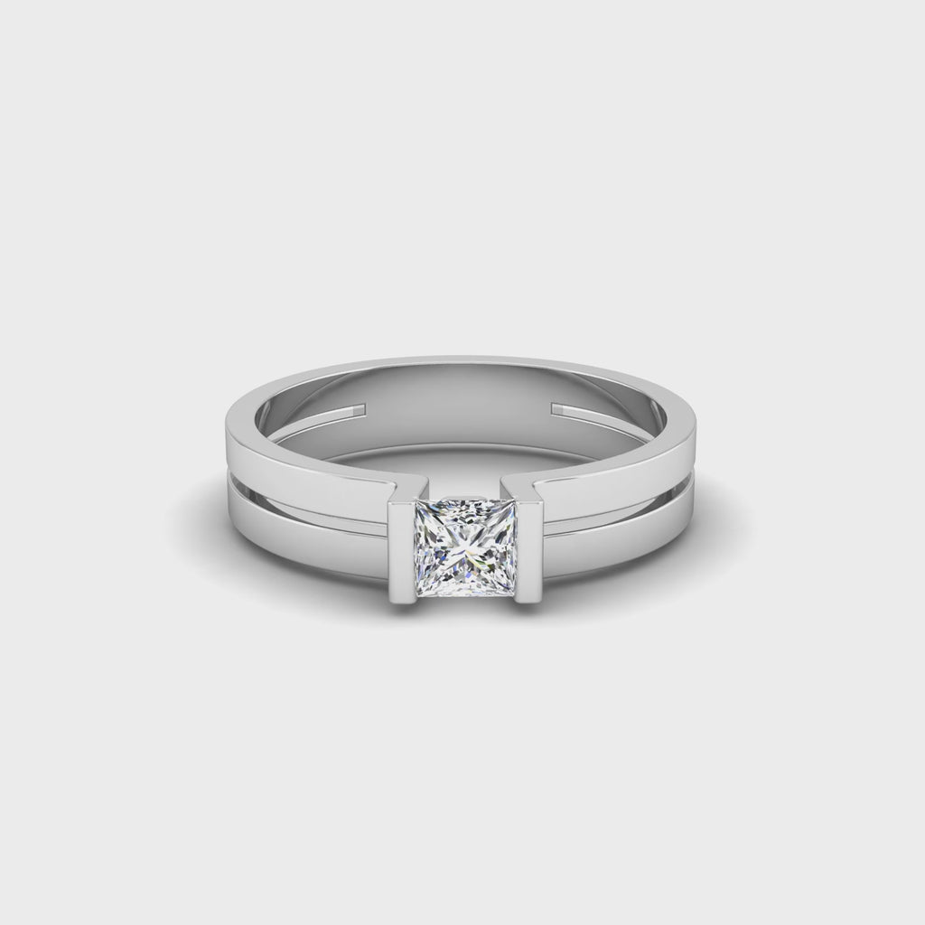 The Solitaire Frame Ring