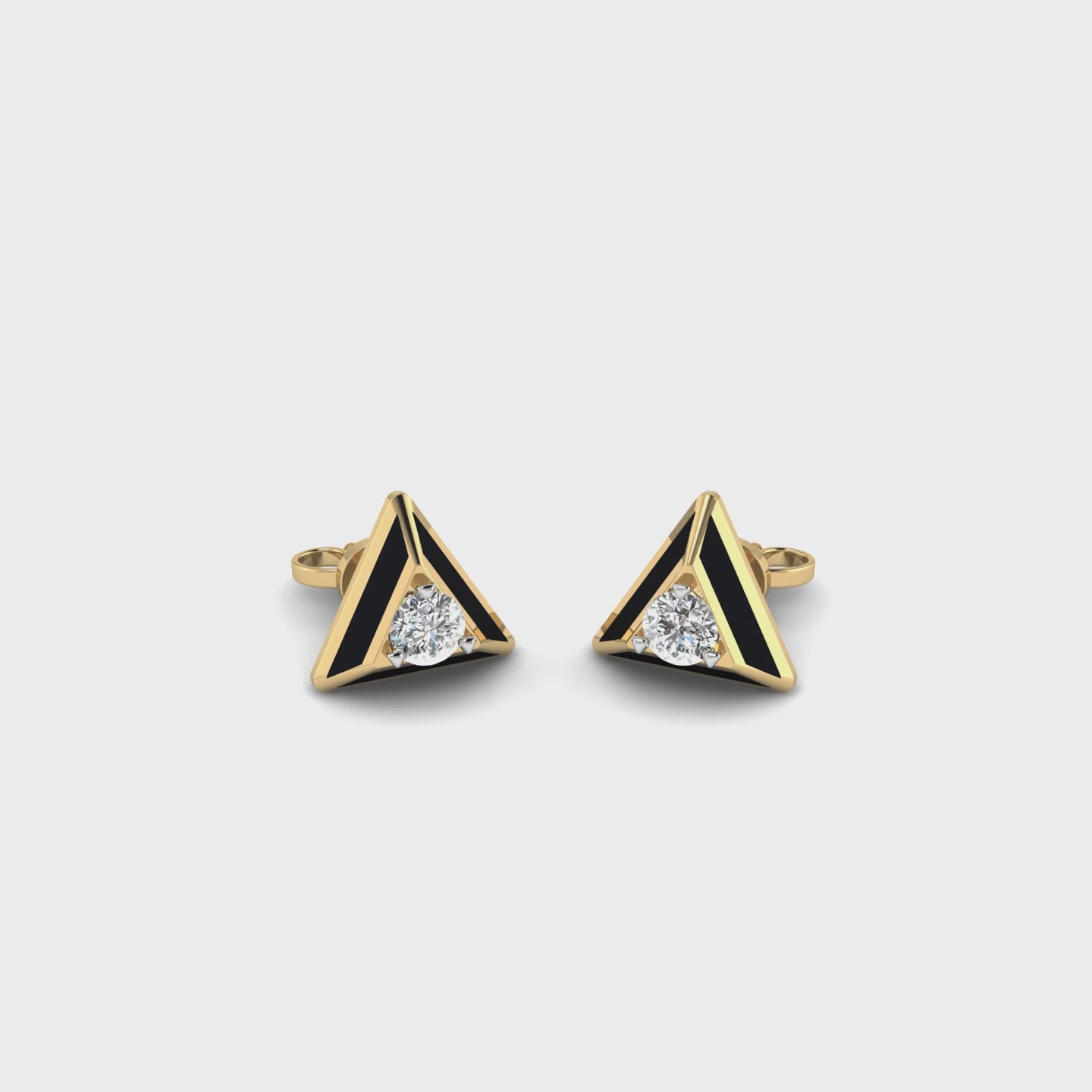 Triangular Twinkle Studs