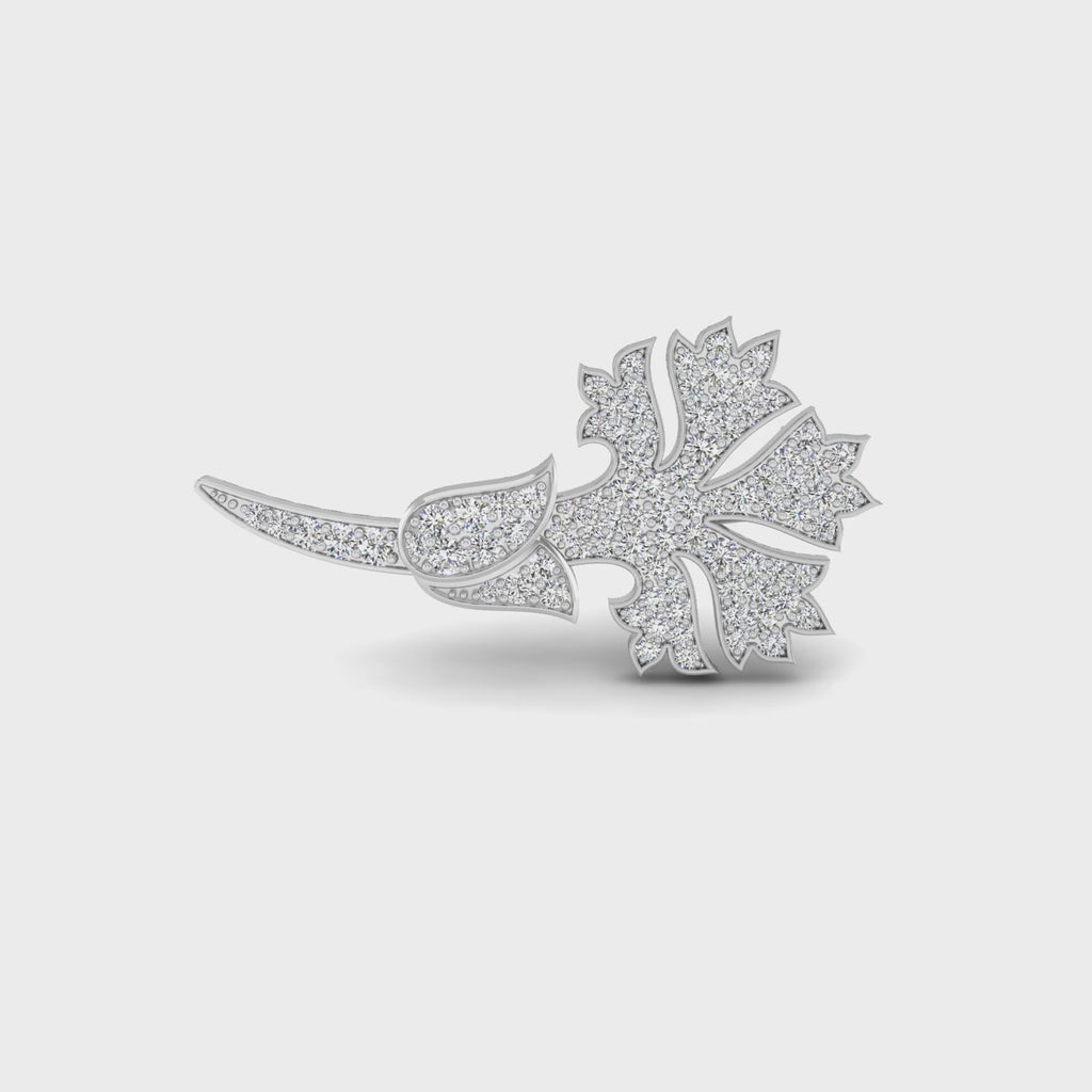 Diamond Blossom Brooch