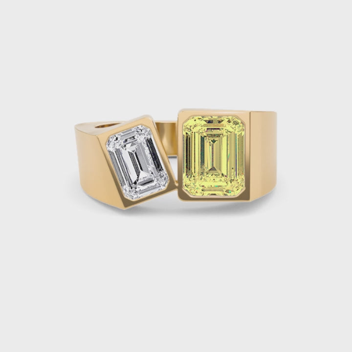 Citrine & Ice Ring