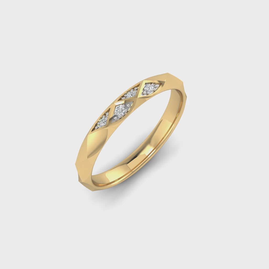 Facet Band Ring
