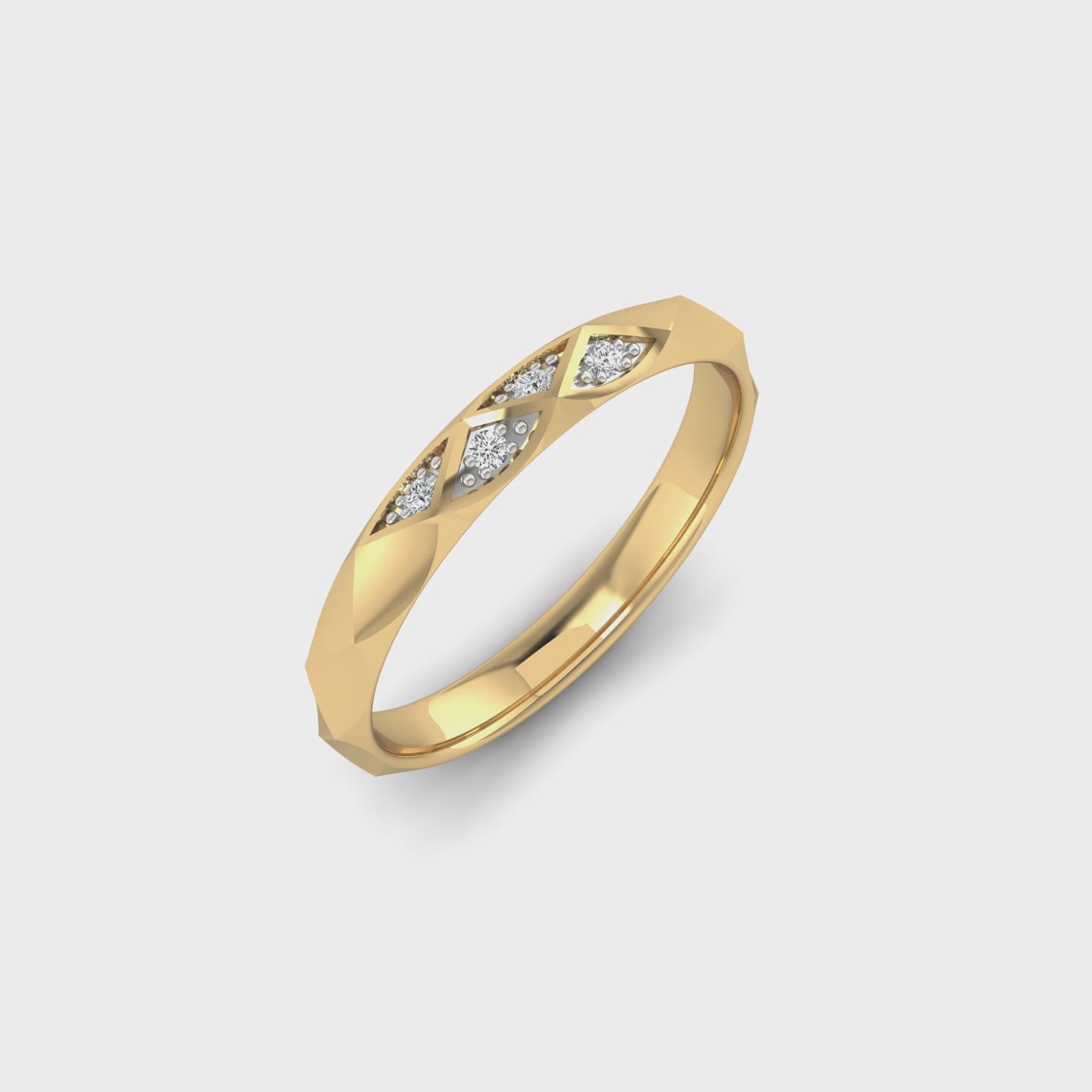Facet Band Ring