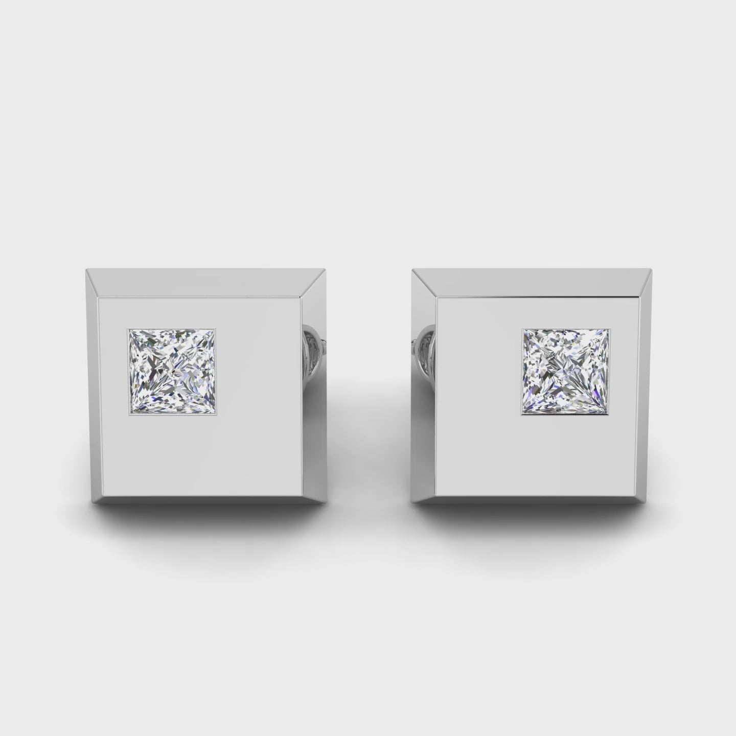 Square of Brilliance Studs