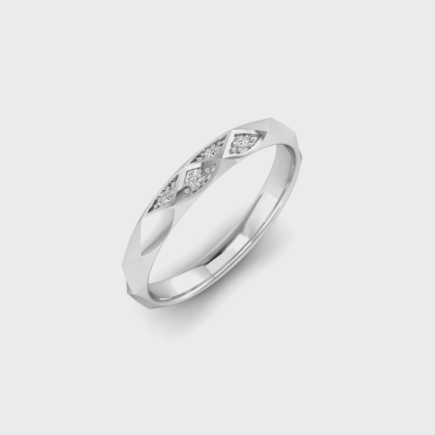 Facet Band Ring
