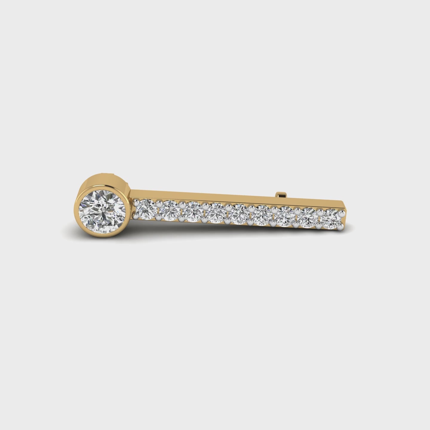 Linear Spark Brooch