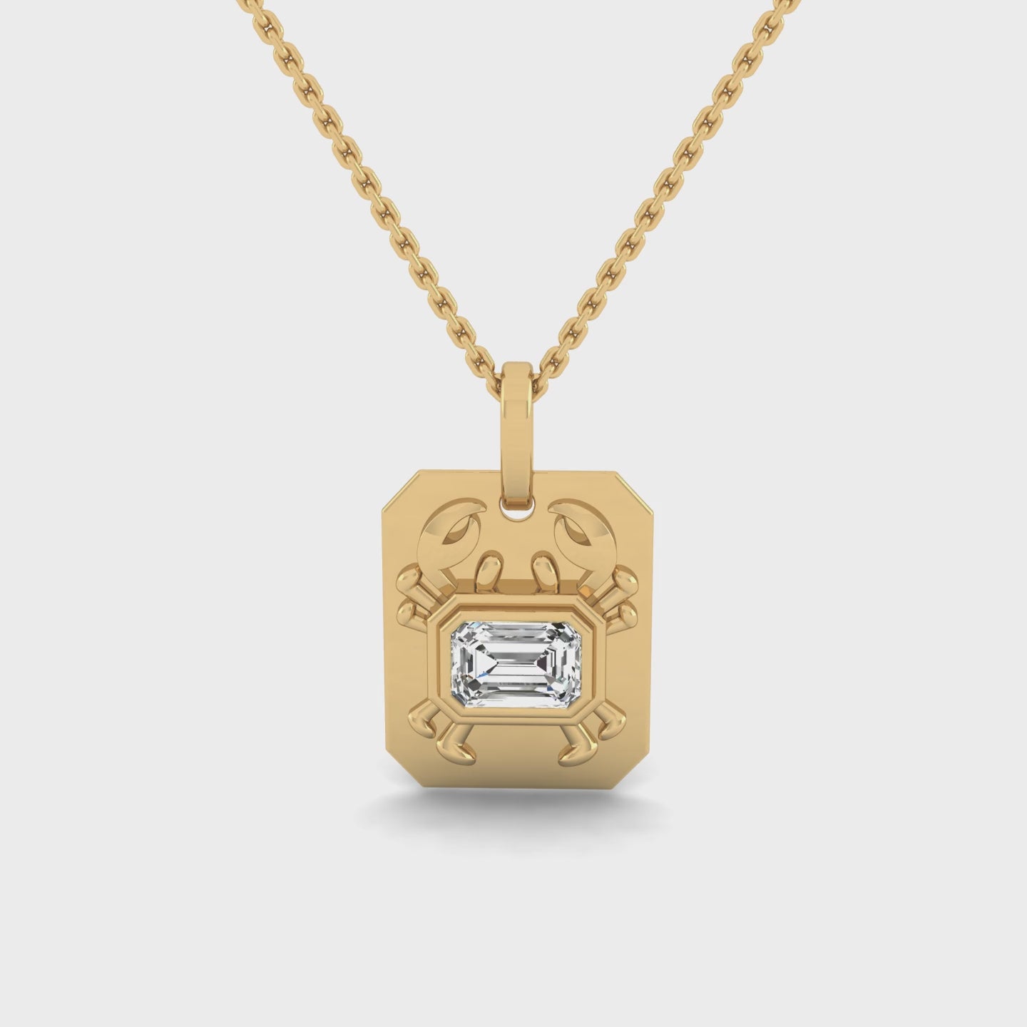 Cancer Emerald Crab Pendant