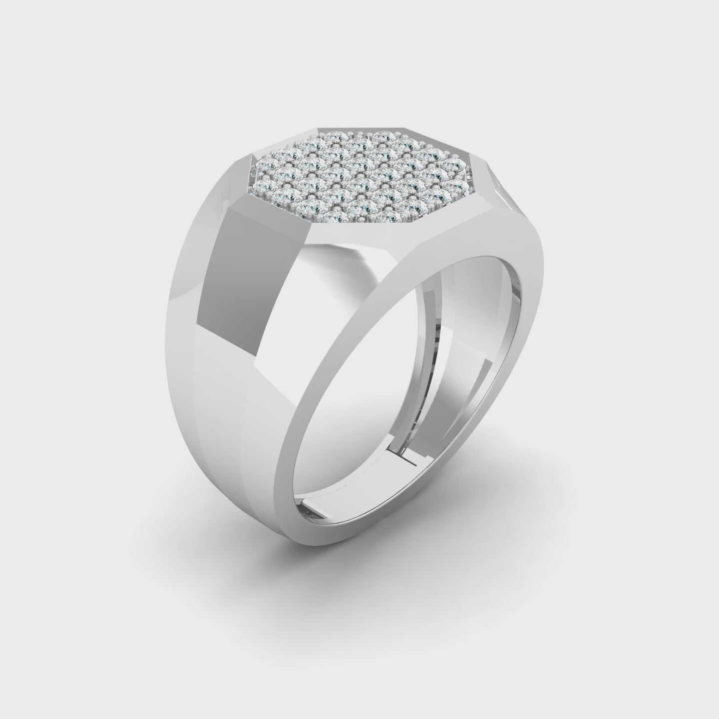 Modern Octagon Ring
