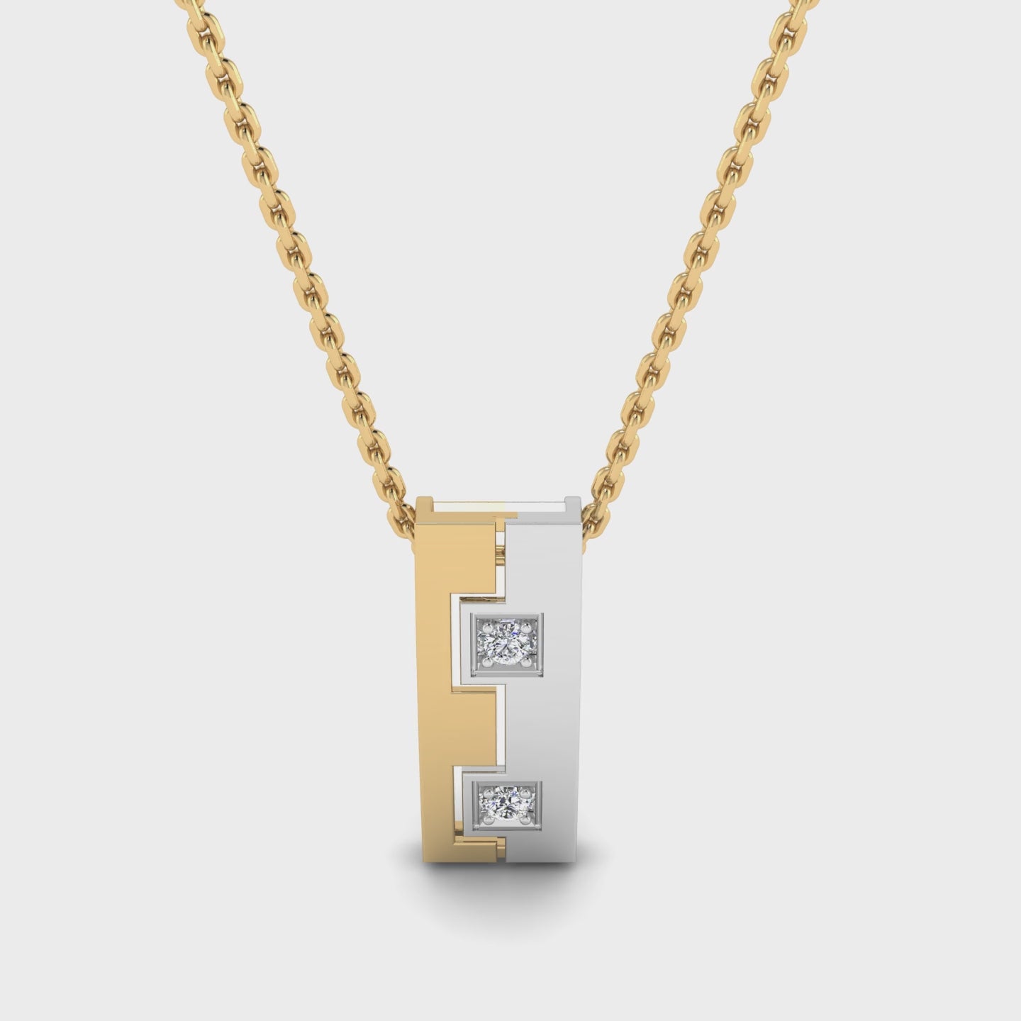 Dual Tone Men's Pendant