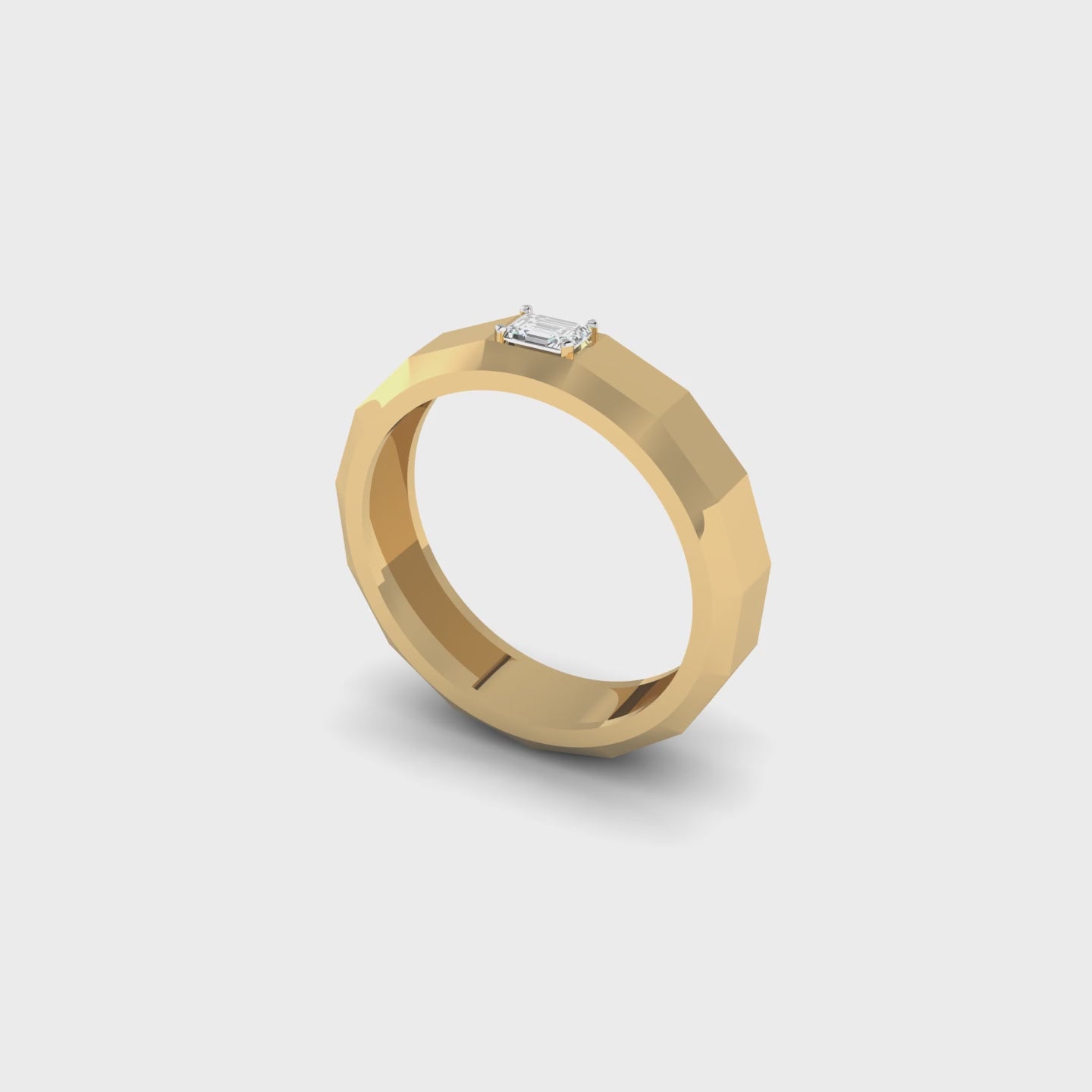 Edgy Elegance Ring