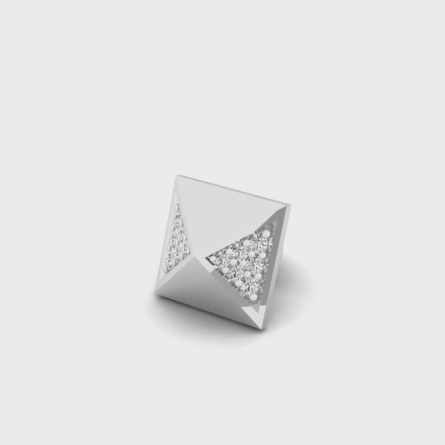 Pyramidal Pave Stud