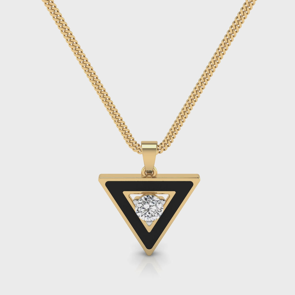 Trigon Noir Pendant