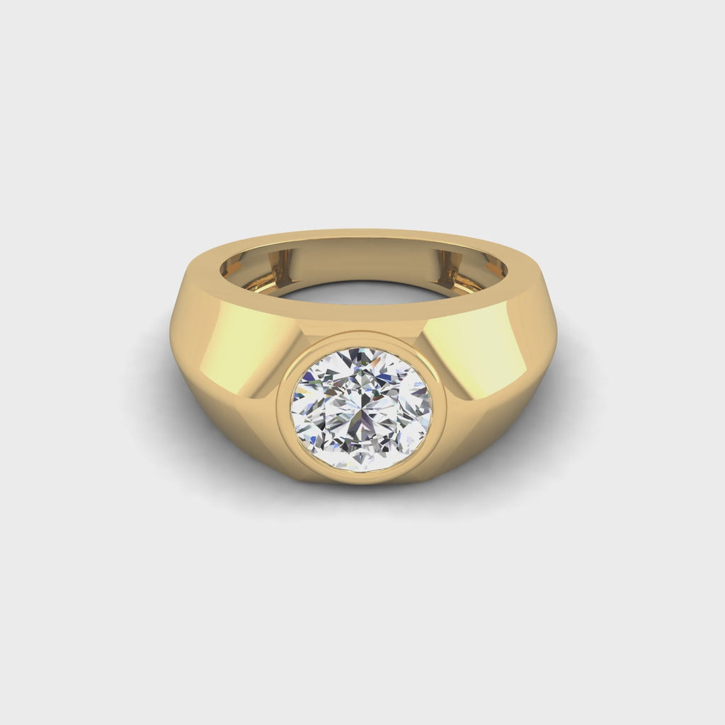 Ironclad Solitaire Ring